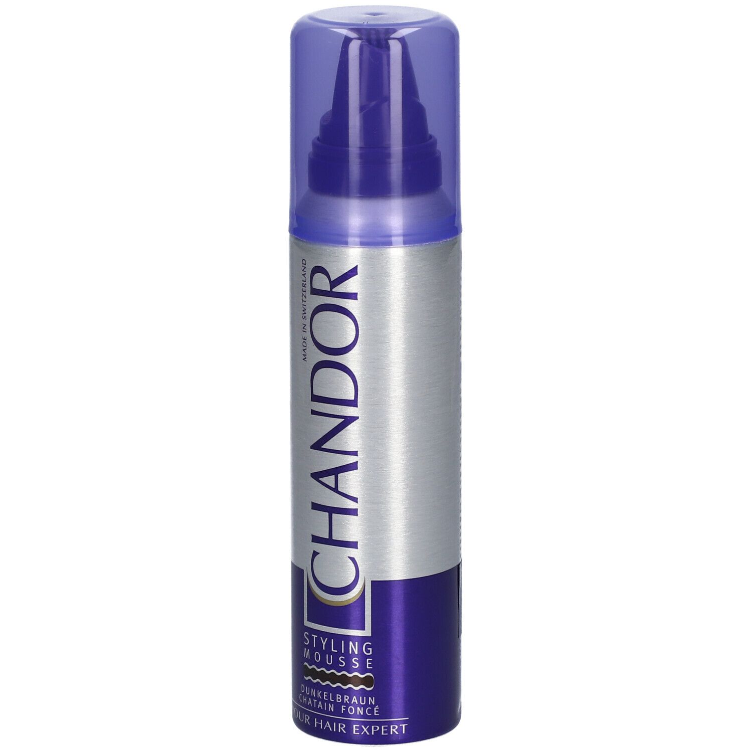 CHANDOR COLOUR Mousse coiffante brun foncé 150 ml shopapotheke.ch