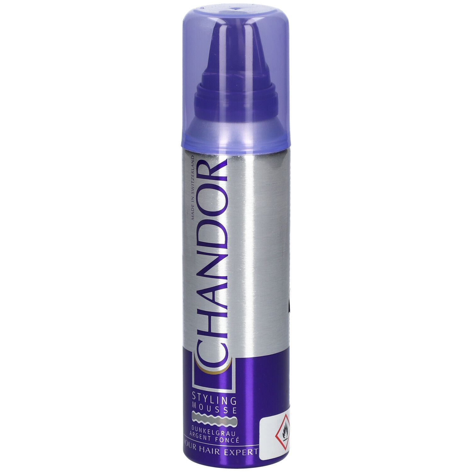CHANDOR COLOUR Mousse coiffante Gris foncé 150 ml shopapotheke.ch