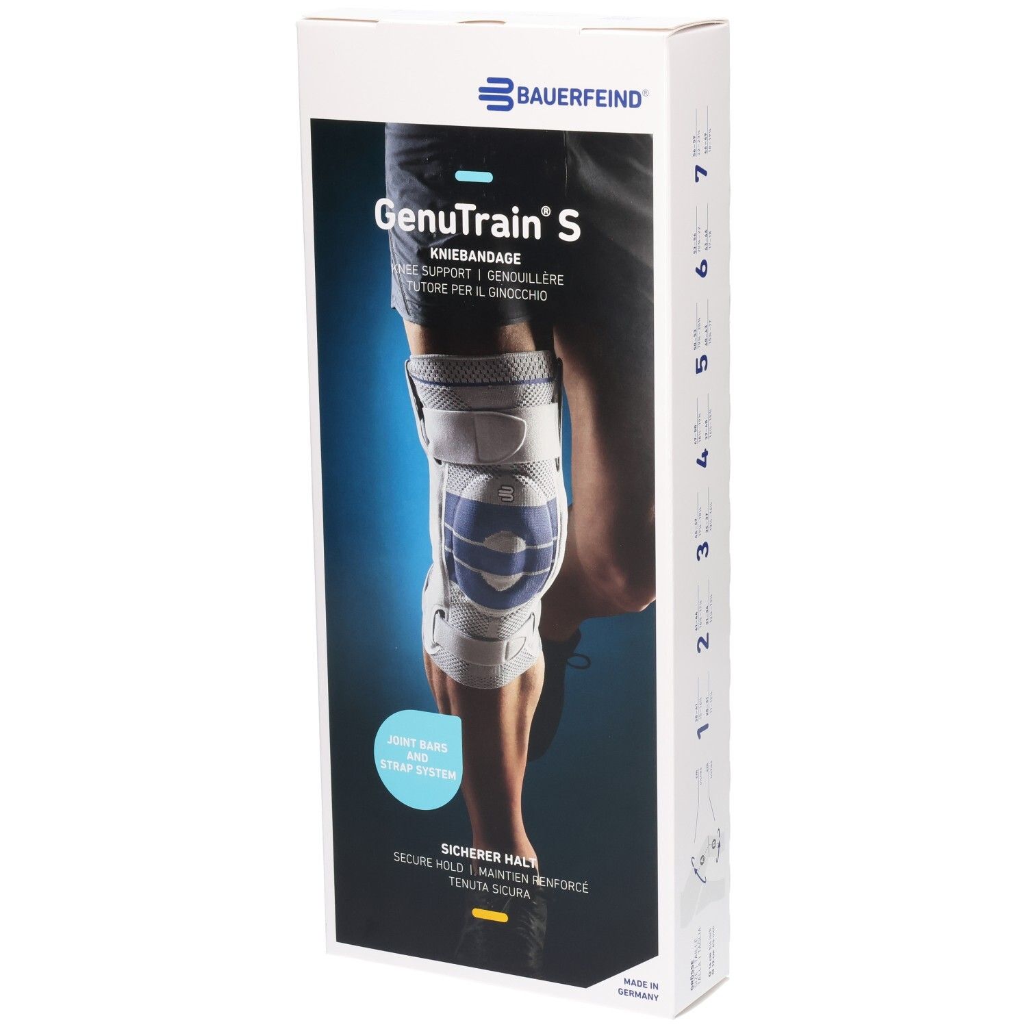 Bauerfeind GenuTrain® S Kniebandage, Größe 6, links