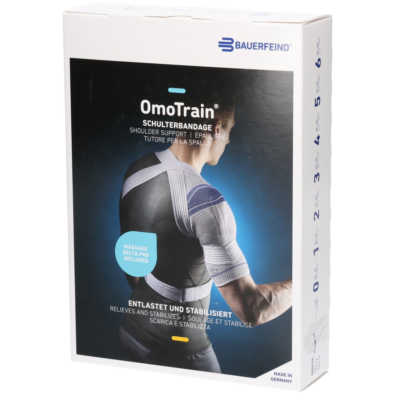 Bauerfeind OmoTrain S Schulterbandage Größe 2