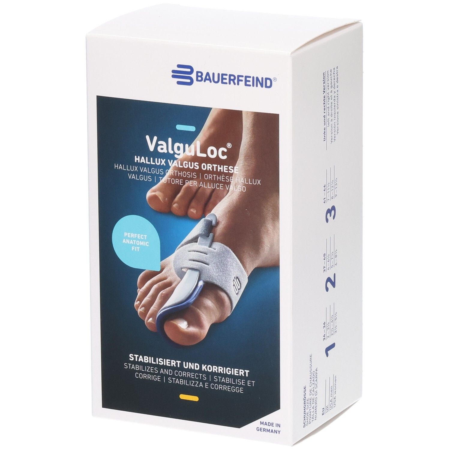 Bauerfeind ValguLoc Stabilorth Gr3 re tit