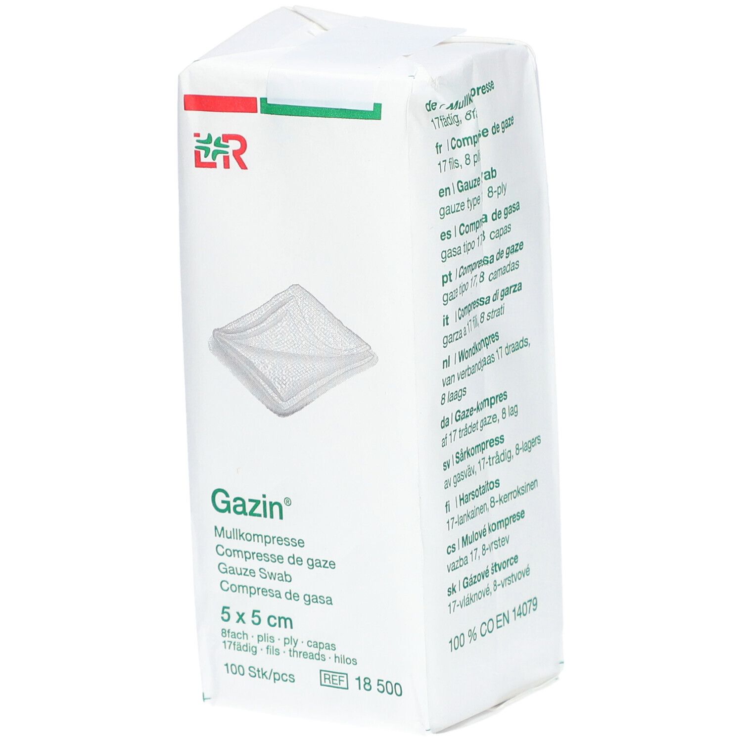 Gazin® Compresse de Gaze non stérile 8 plis 5 x 5 cm