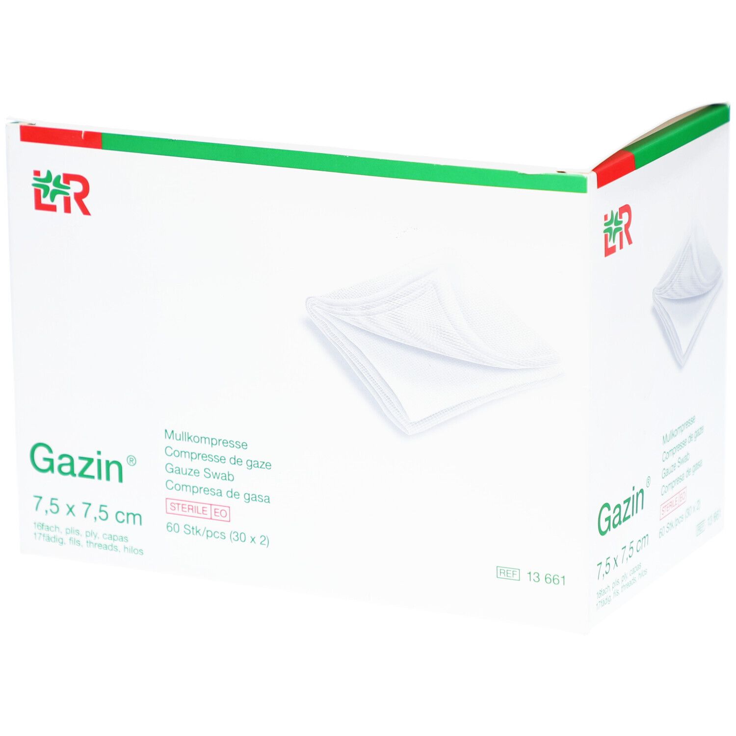 Gazin® Kompresse 7,5 cm x 7,5 cm steril 16 fach