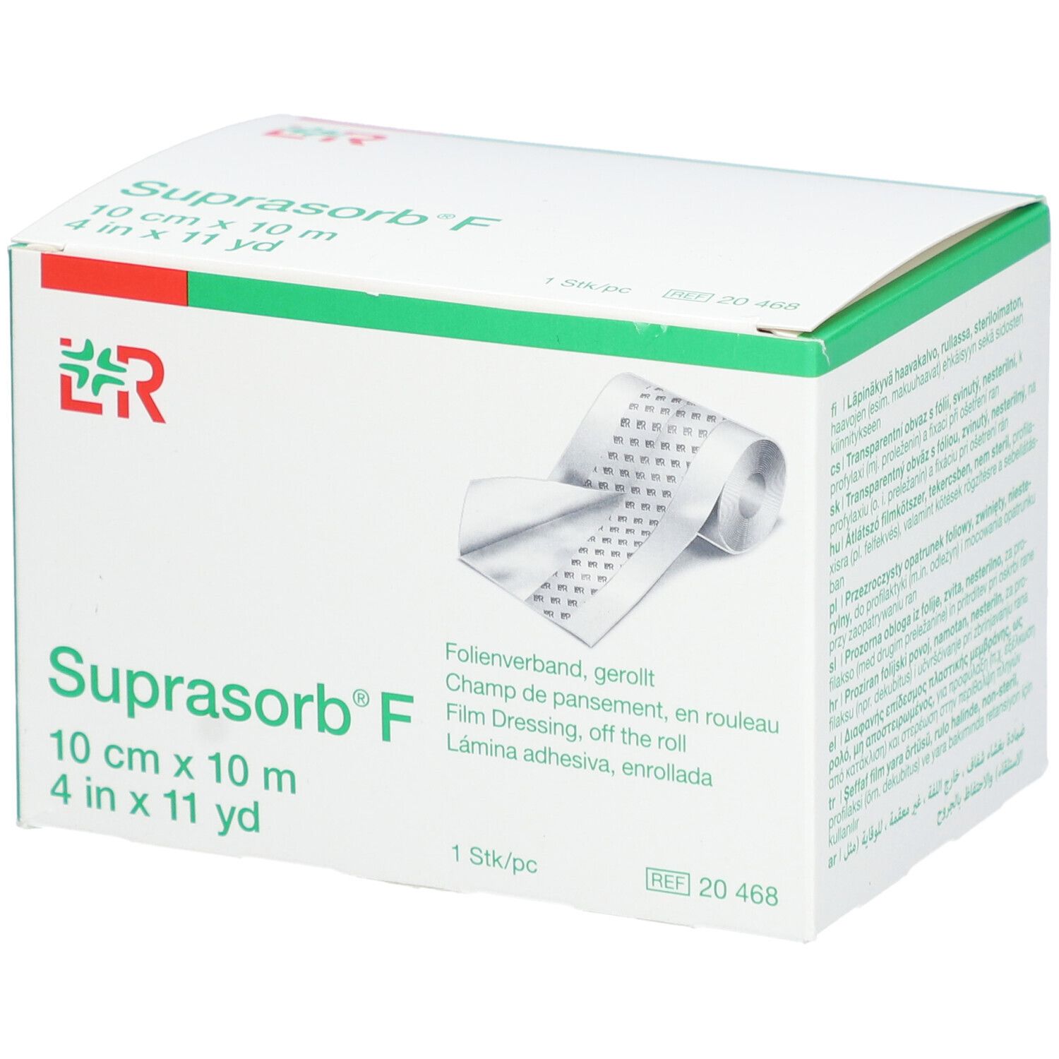 L&R Suprasorb® F Champ de pansement en rouleau 10 cm x 10 m non stérilisé