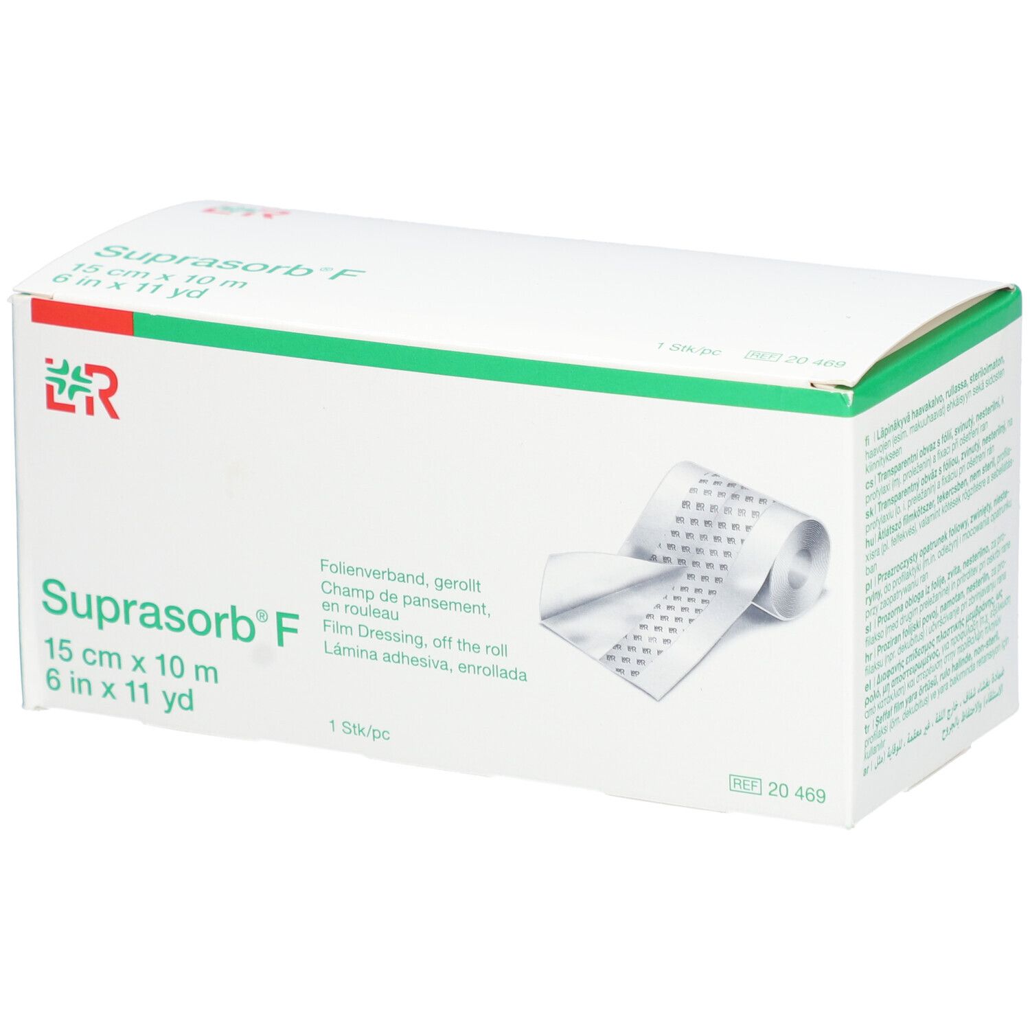 L&R Suprasorb® F Champ de pansement en rouleau 15 cm x 10 m non stérile