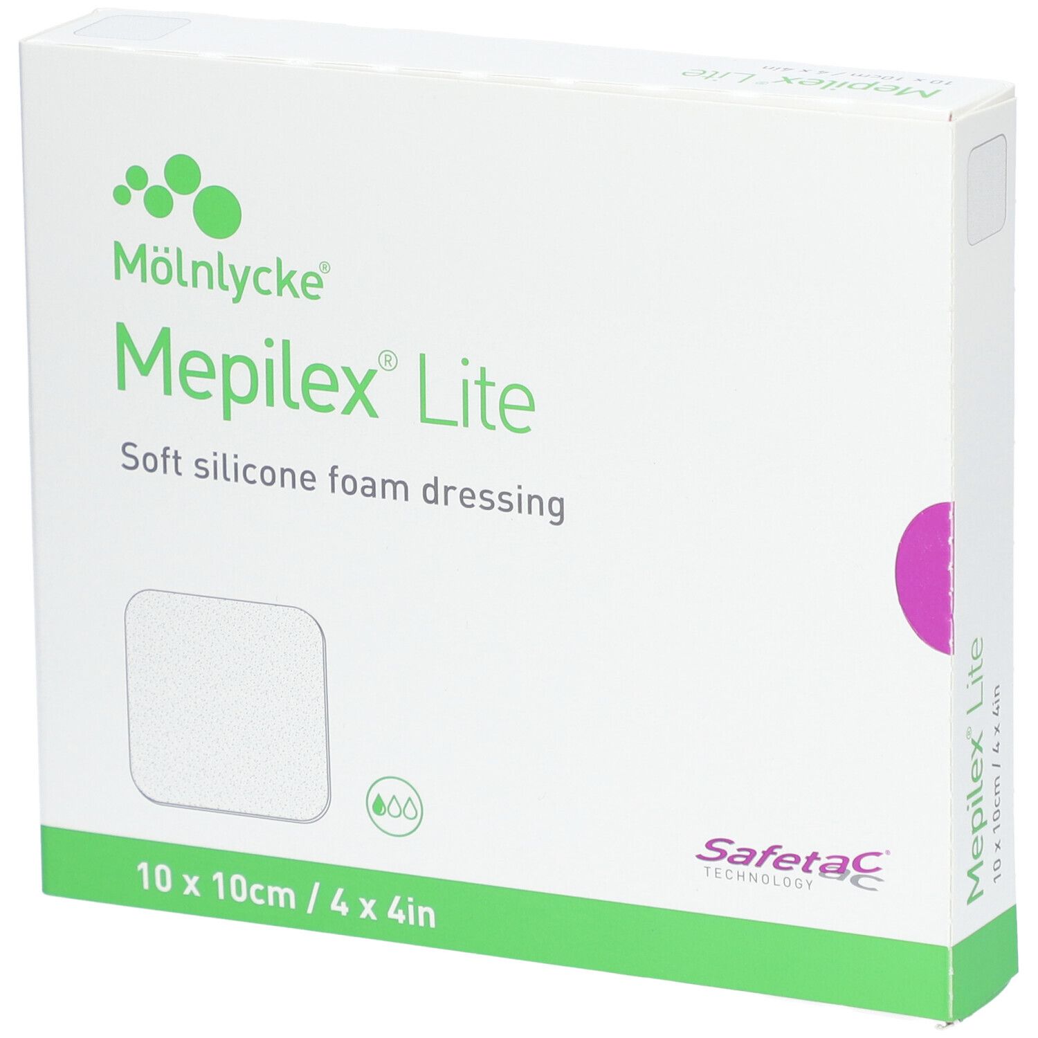 Mölnlycke® Mepilex® Lite Pansement hydrocellulaire siliconé 10 x 10 cm