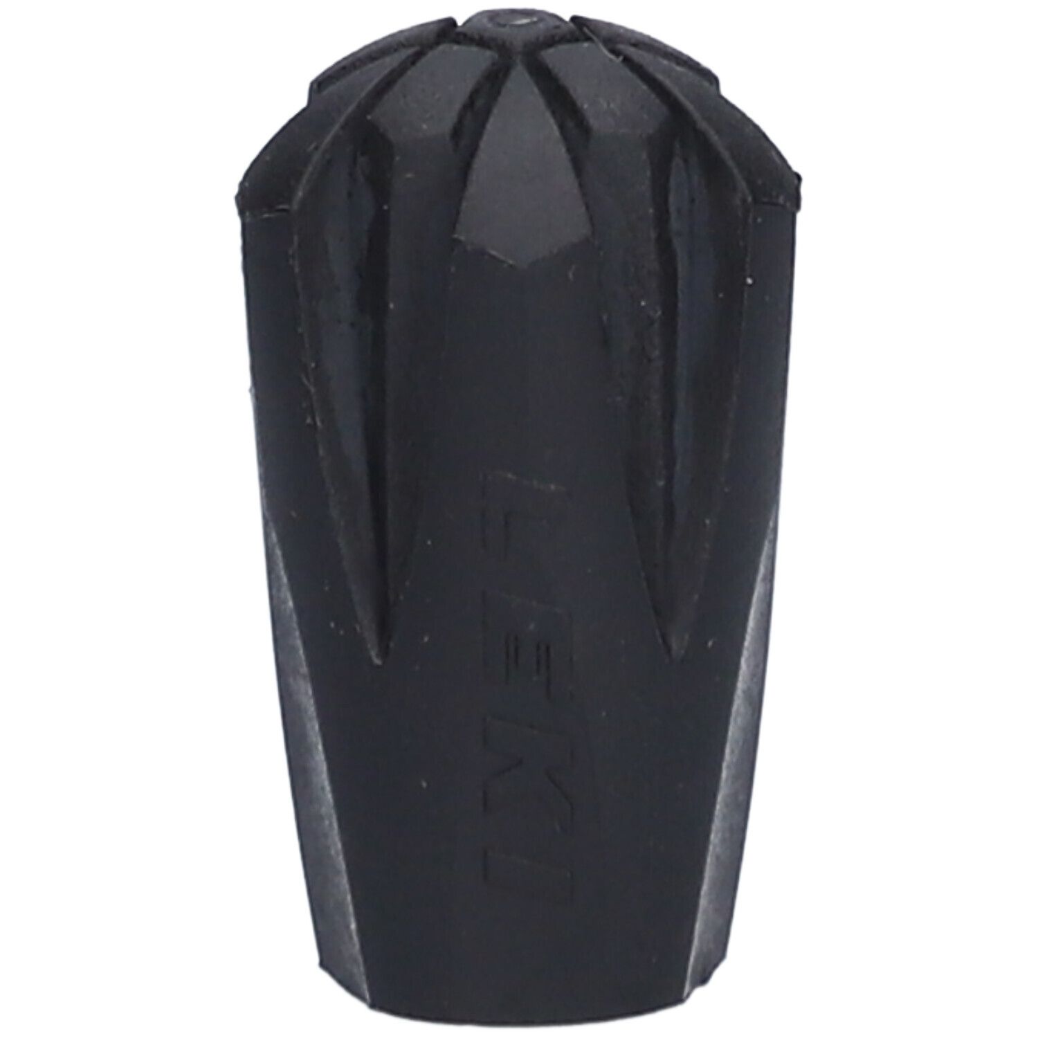 Embouts en caoutchouc noirs. Design rainuré sur le dessus. Logo LEKI visible. Pour bâtons de 9-12 mm.
