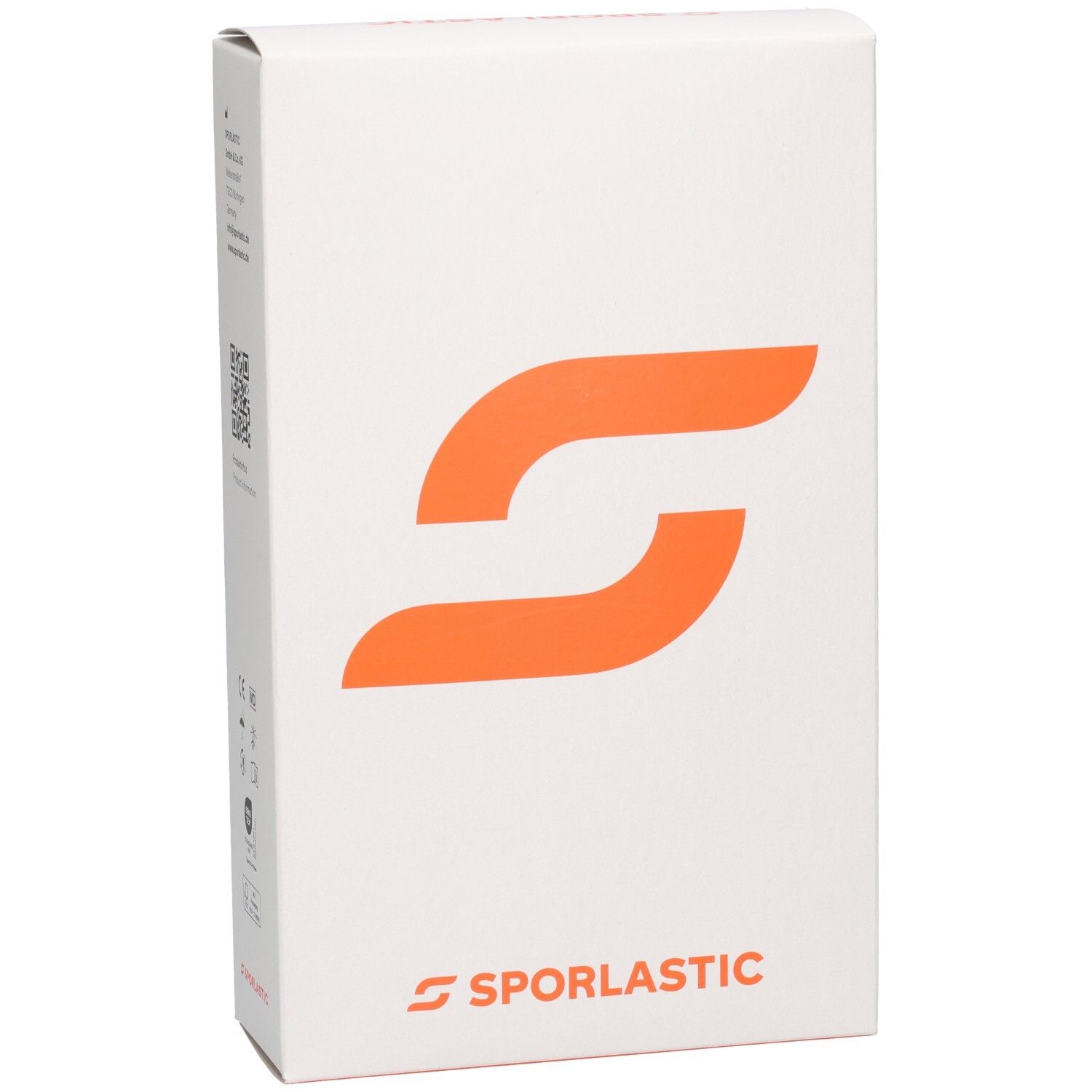 Sporlastic Verpackung mit Logo, Herstellerinformationen und CE-Kennzeichnung.