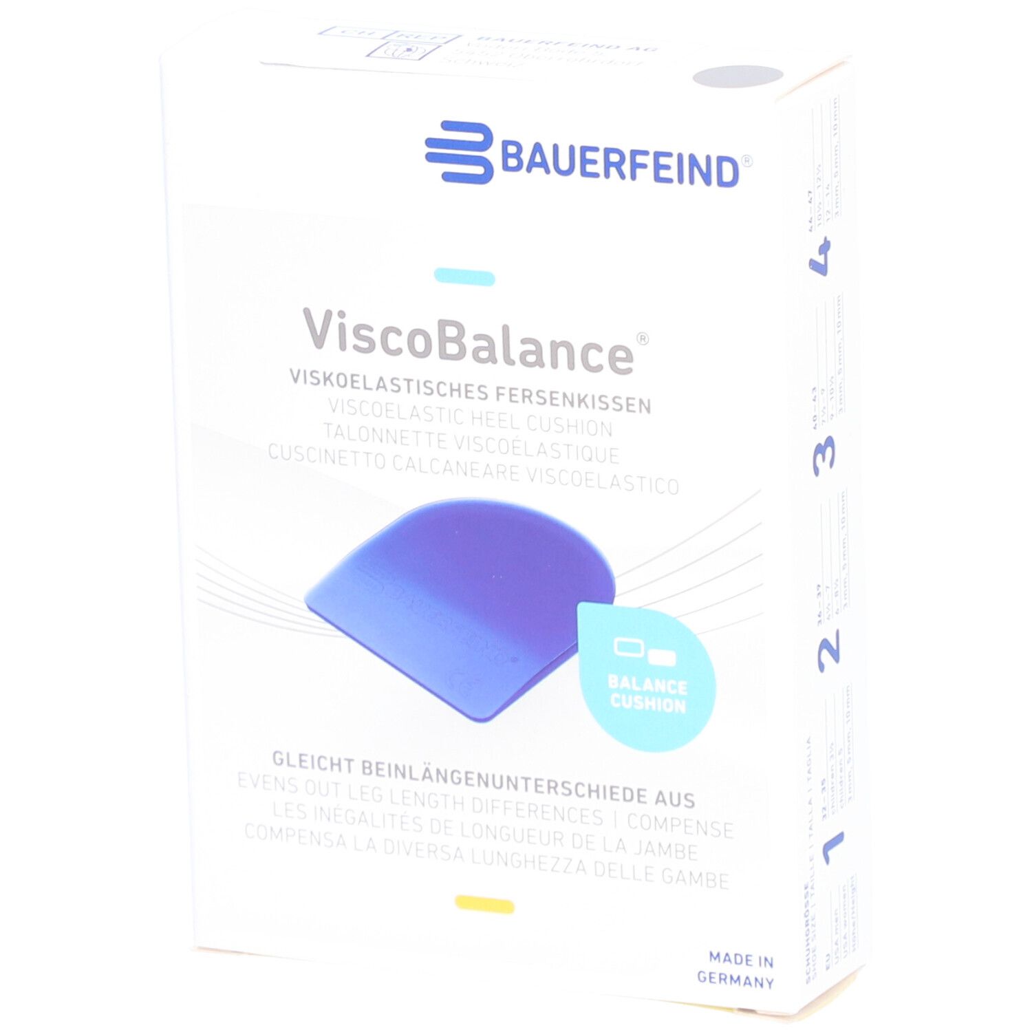 Bauerfeind Viscobalance® Talonnette taille 3 10 mm