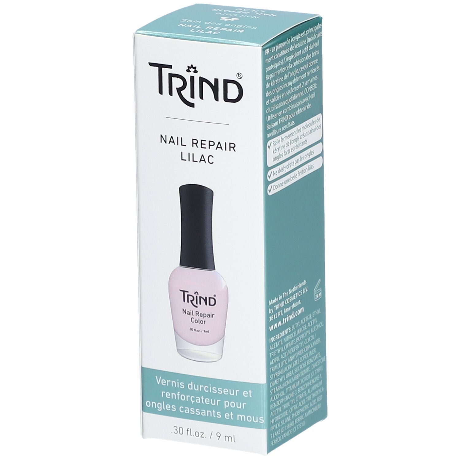 Trind® Vernis durcisseur et renforçateur pour ongles cassants et mous - Lilas