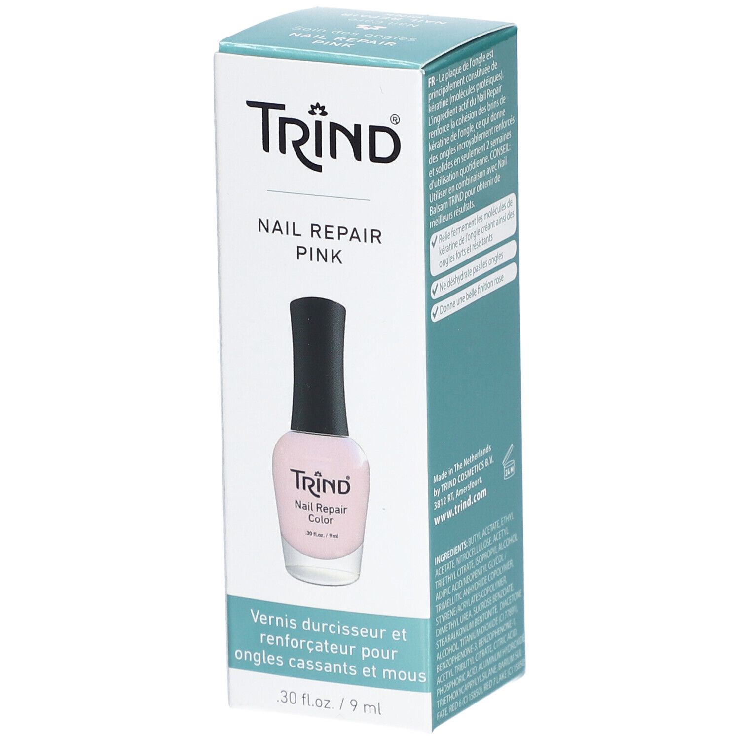 Trind® Vernis durcisseur et renforçateur pour ongles cassants et mous - Rose