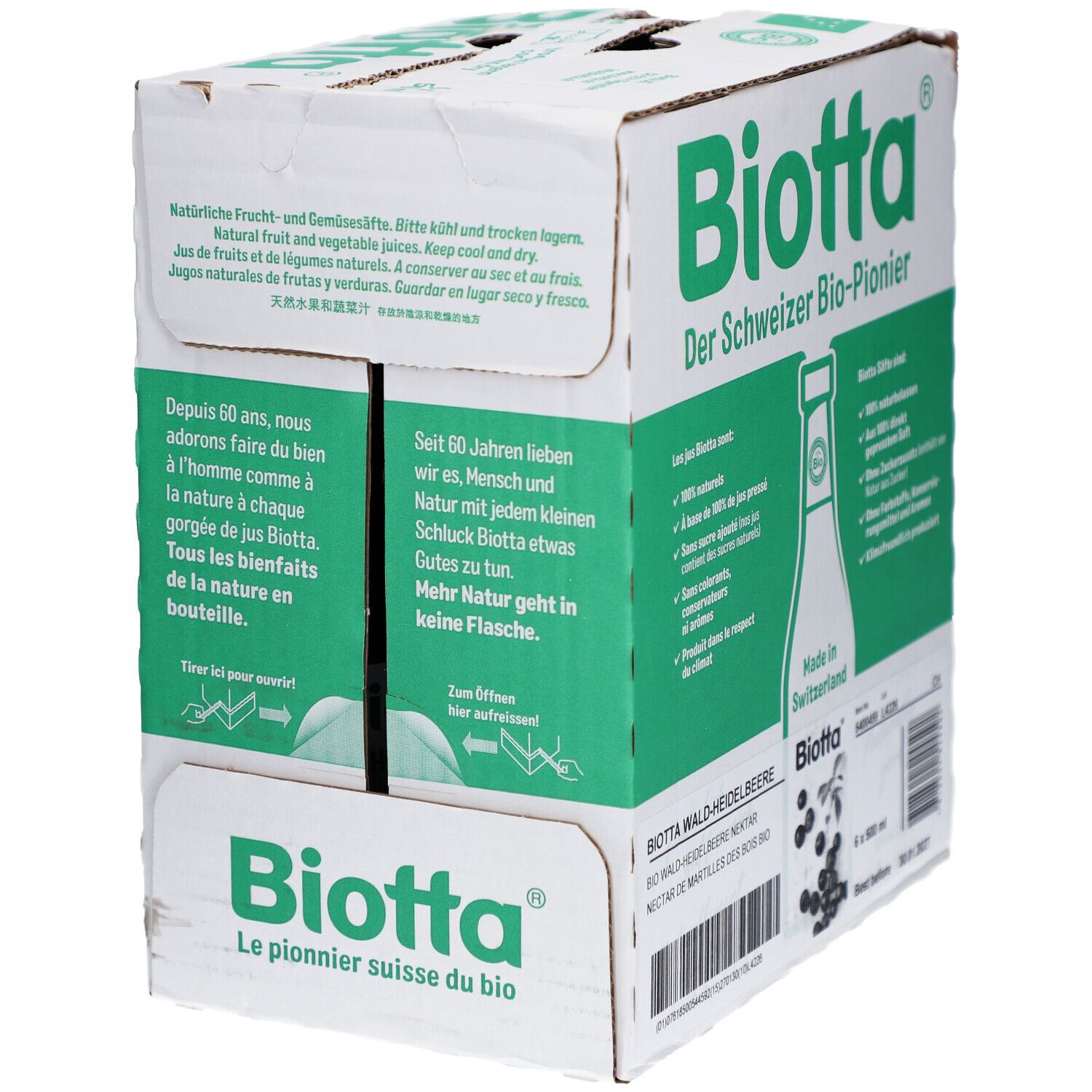 Biotta Waldheidelbeere Bio 6 Fl 5 dl