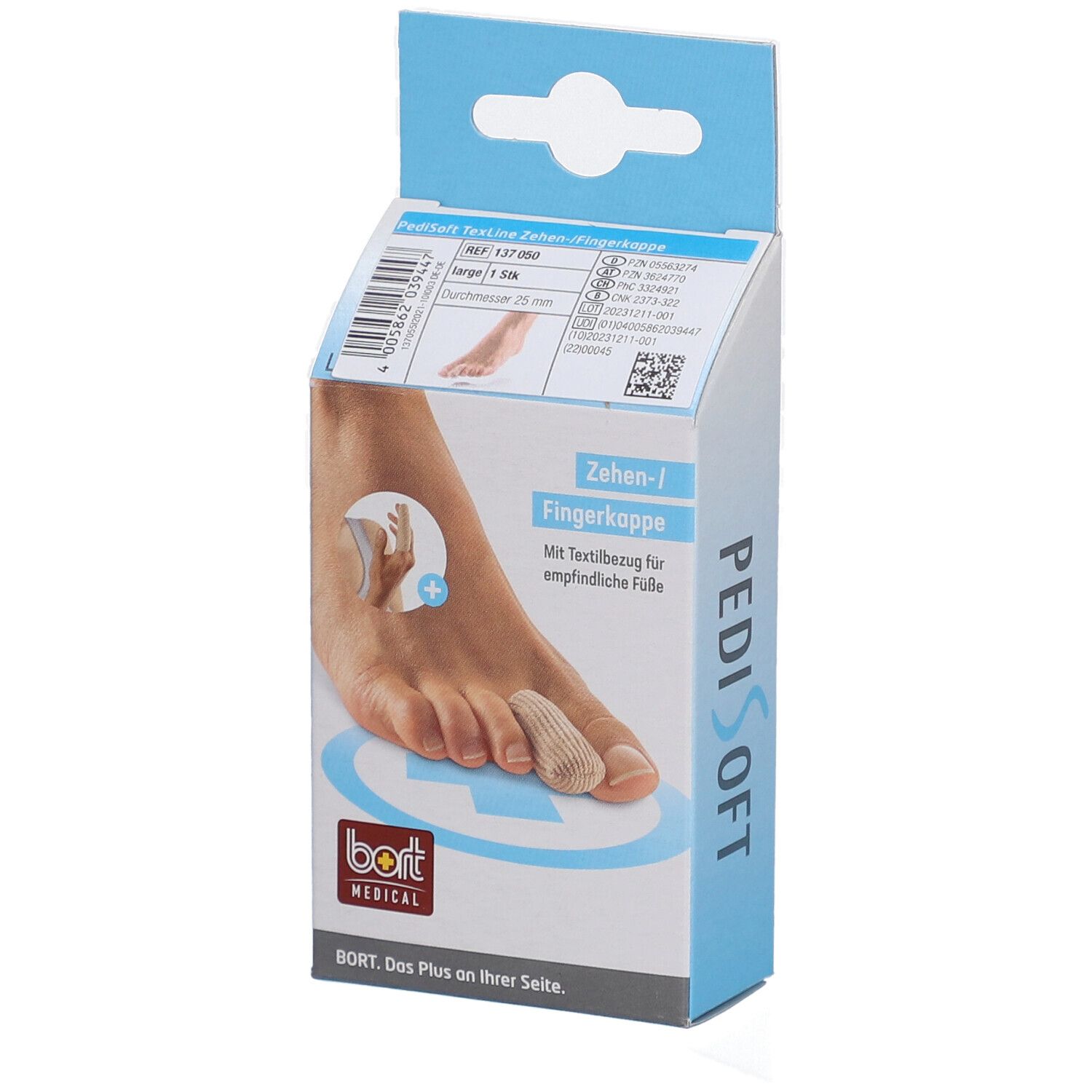 Bort PediSoft® TexLine Zehen-/Fingerkappe Gr. L