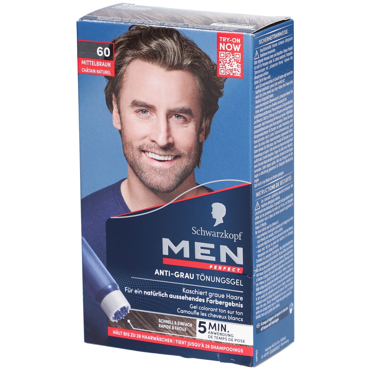 MEN Perfect Tönung 60 Natur Mittelbraun