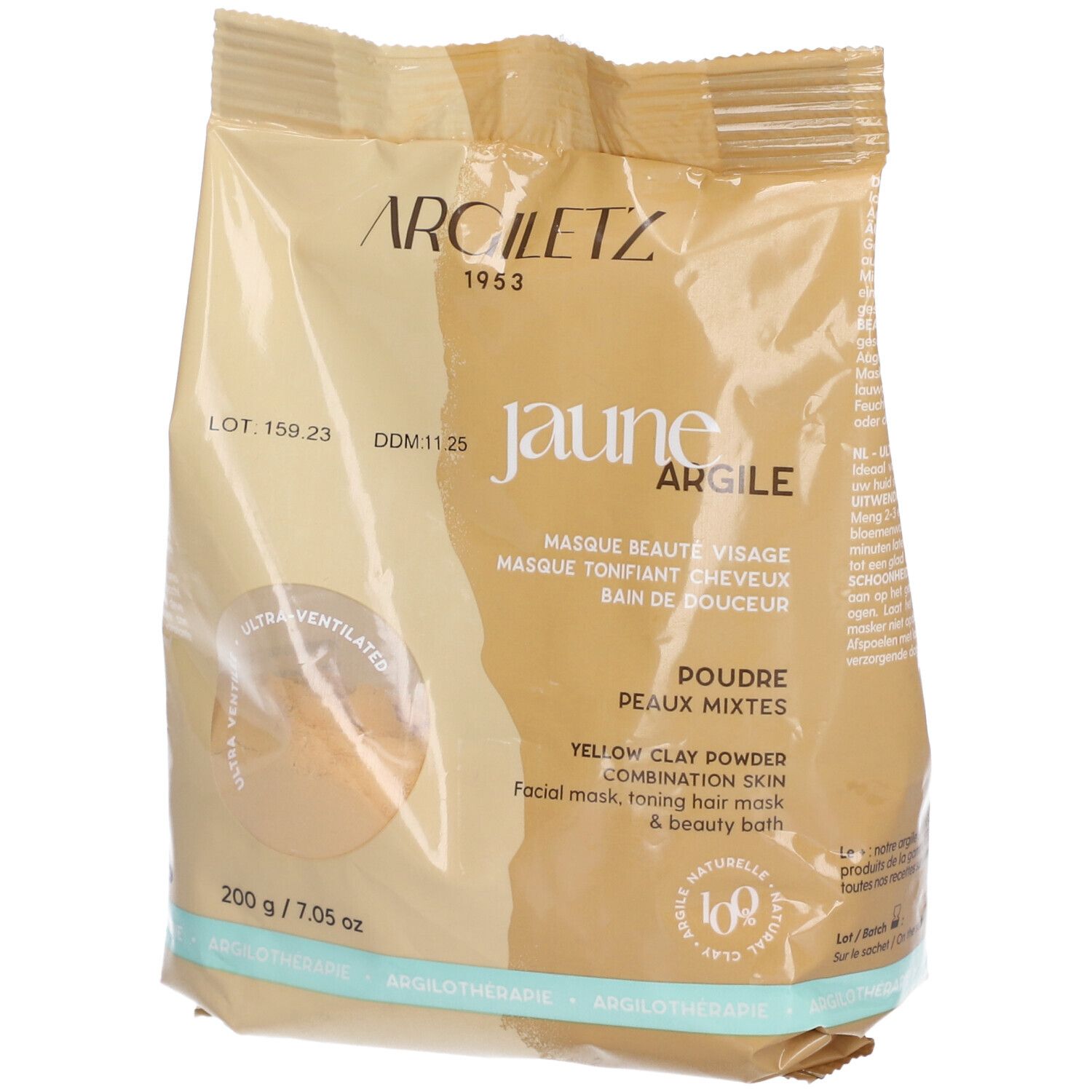Argiletz Masque et Bain Argile jaune