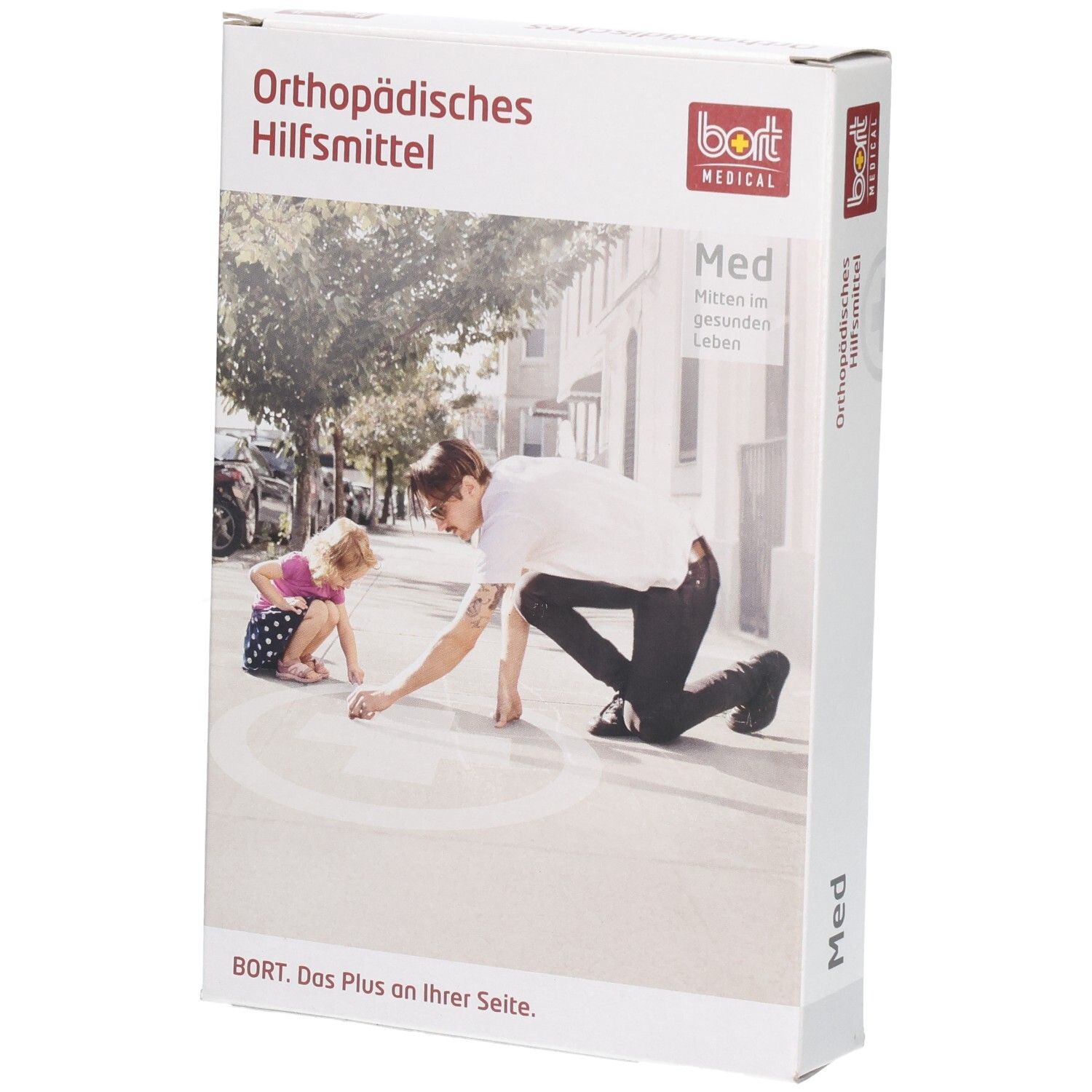 Bort Kniebandage mit zwei Spannungsstufen, Größe S – 31 cm, blau