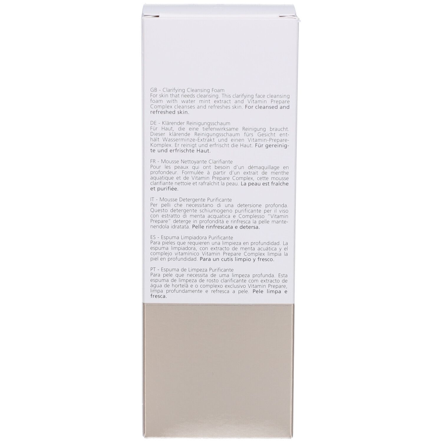 Verpackung. Text: Anwendung. Aufschrift: JUVENA. Produktinformationen.