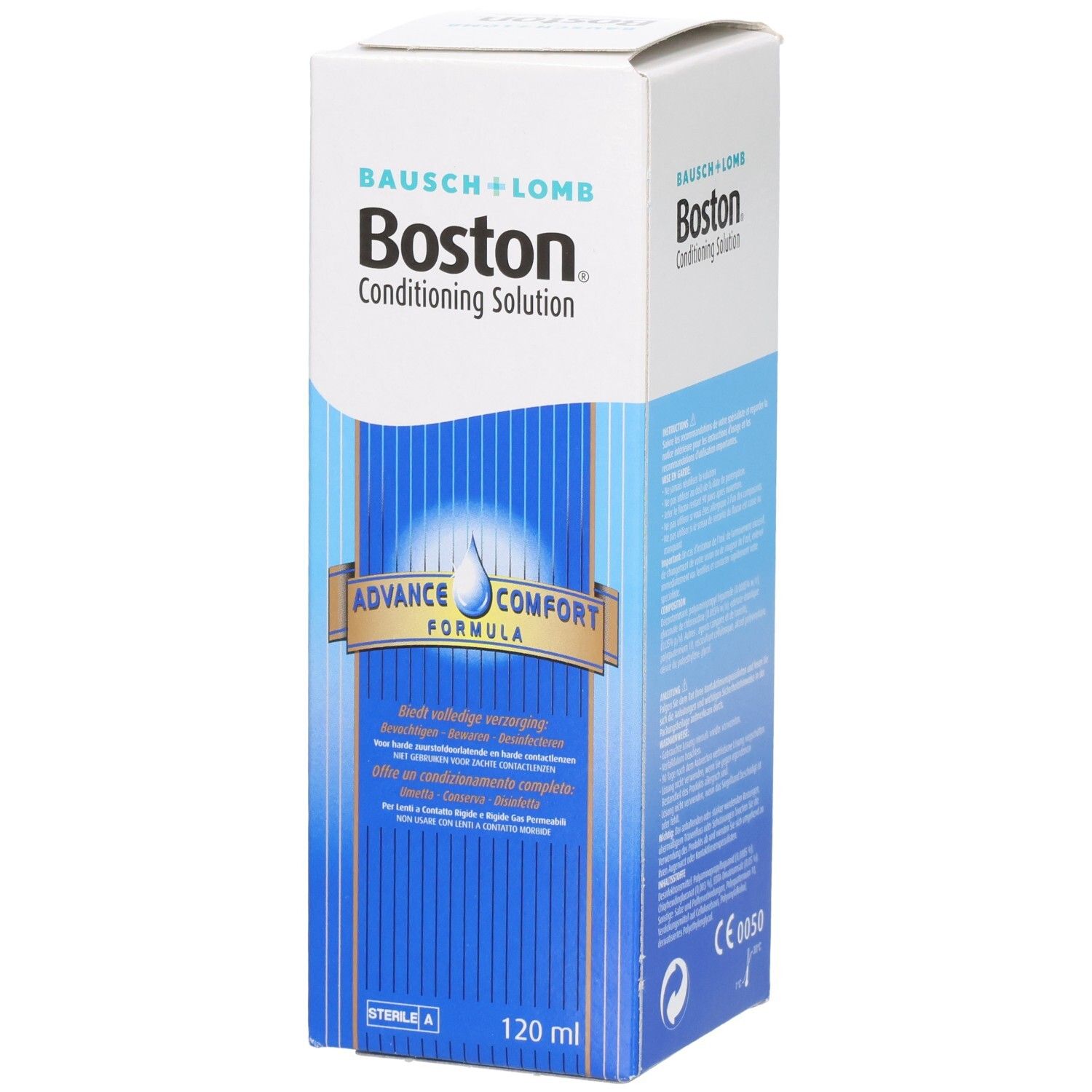 Bausch + Lomb Boston Conditioning Solution, 120 ml, Advance Comfort Formula.
