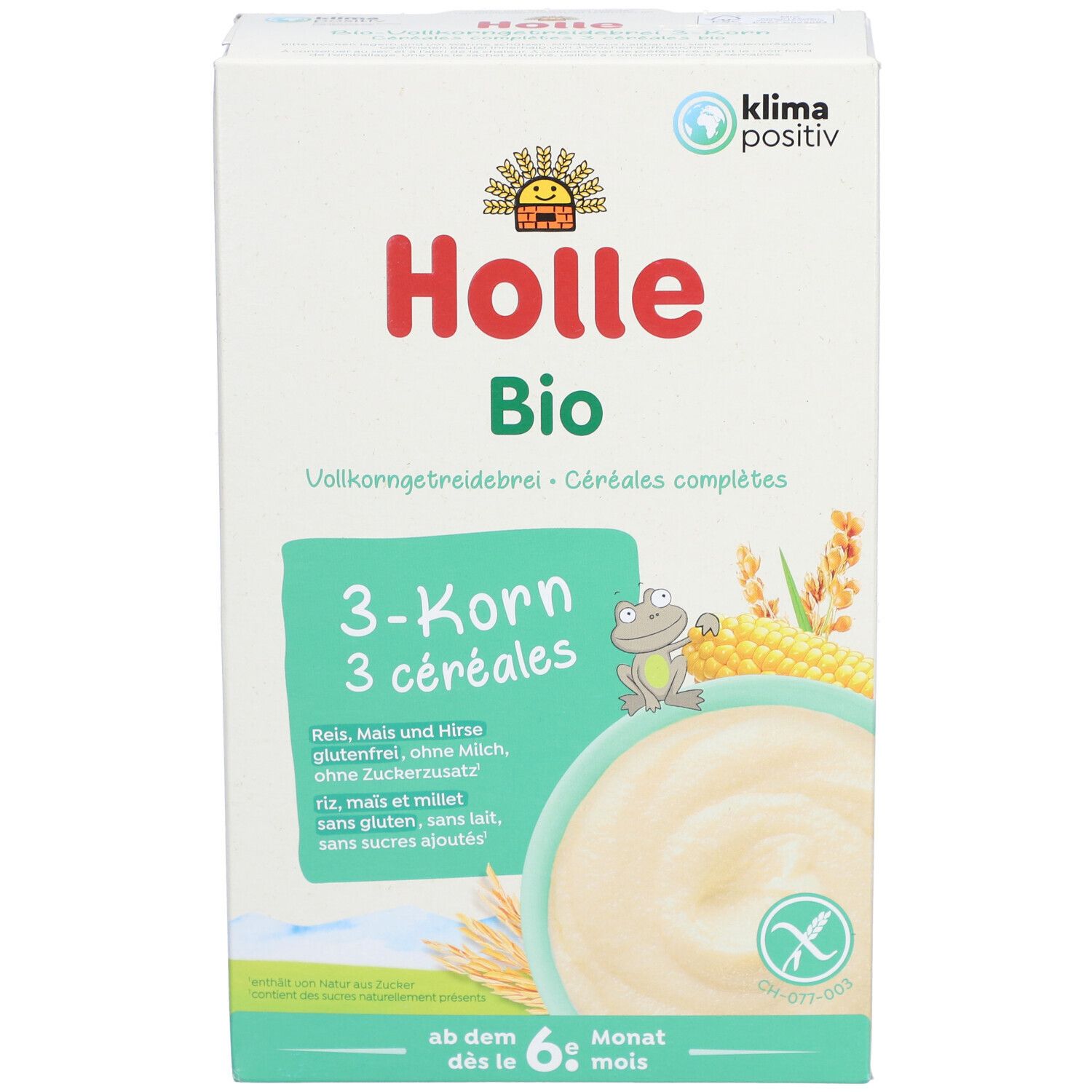 HOLLE Bio-Vollkorn-Babybrei 3-Korn