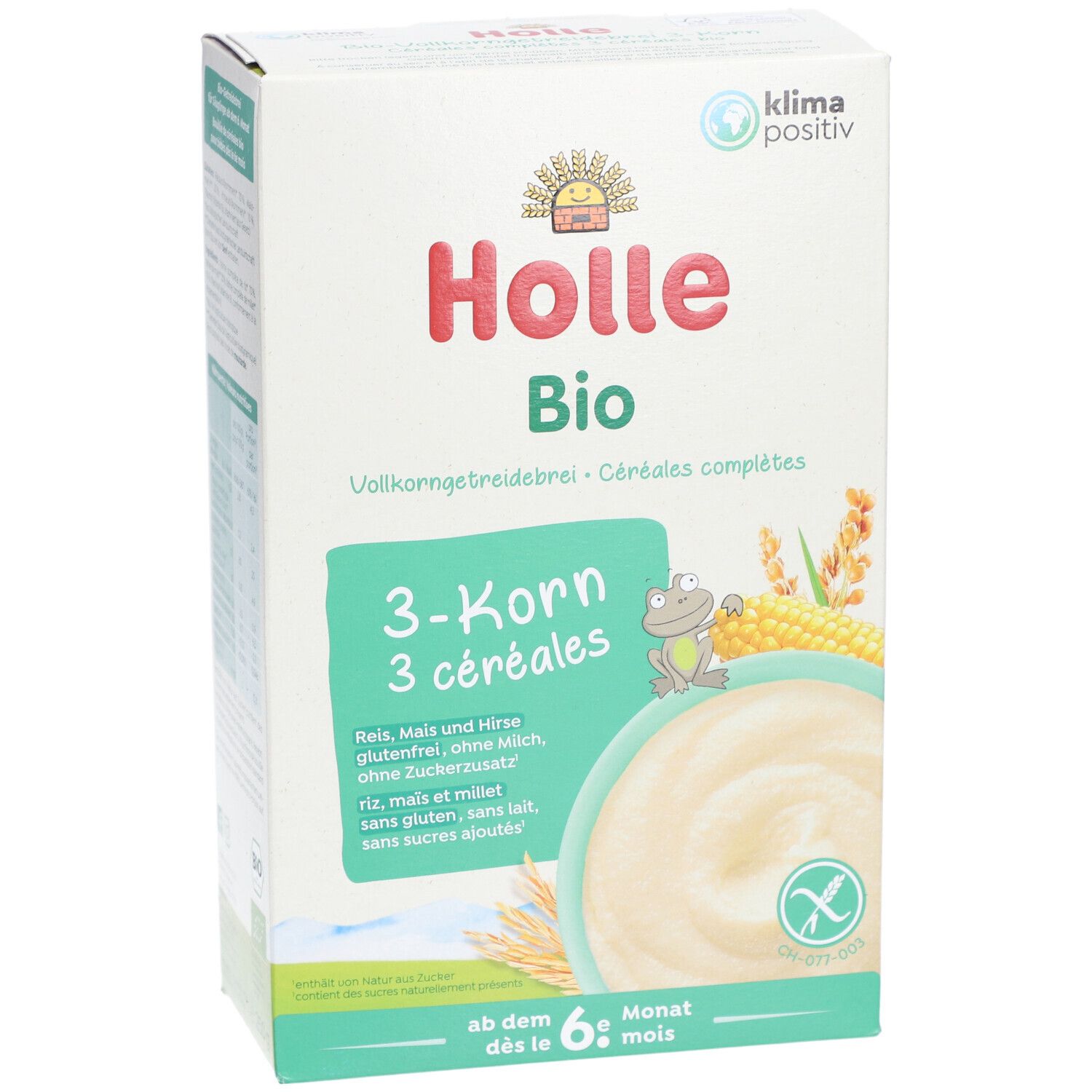 HOLLE Bio-Vollkorn-Babybrei 3-Korn