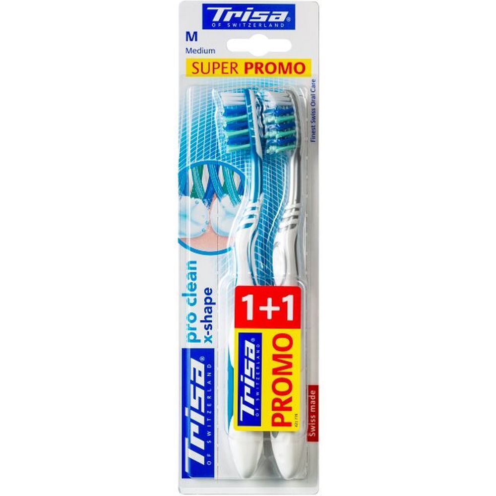 Trisa brosses à dents extra duo medium