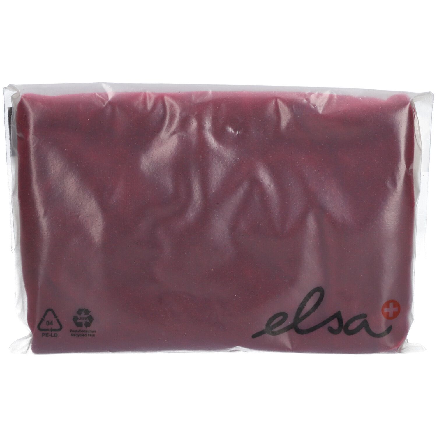 Elsa Taie d'oreiller anatomique 50 x 11 cm velours Bordeaux