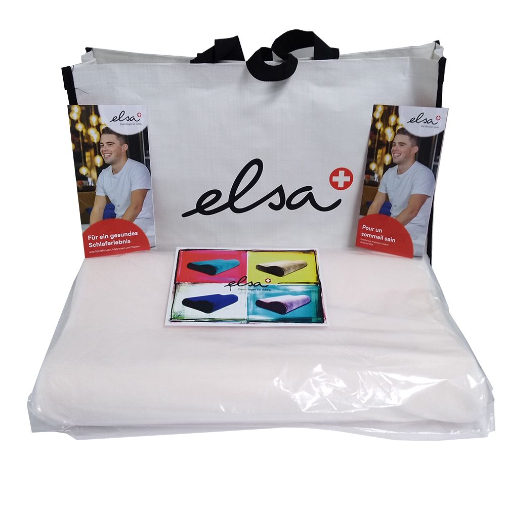 Elsa Coussin pour la nuque 50 x 9 cm Taie velours Ecru