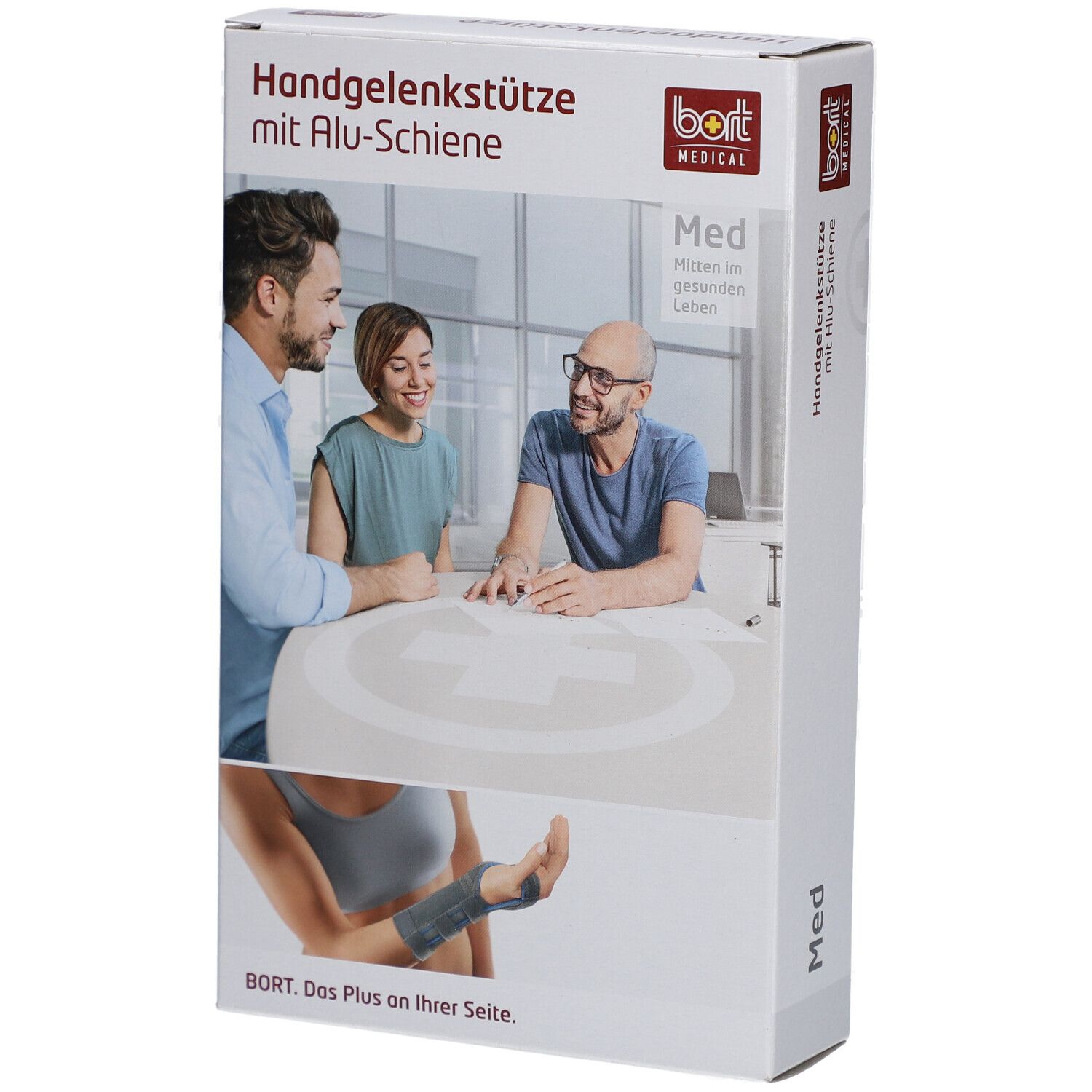 Bort Handgelenkstütze mit Alu-Schiene rechts Gr. S schwarz