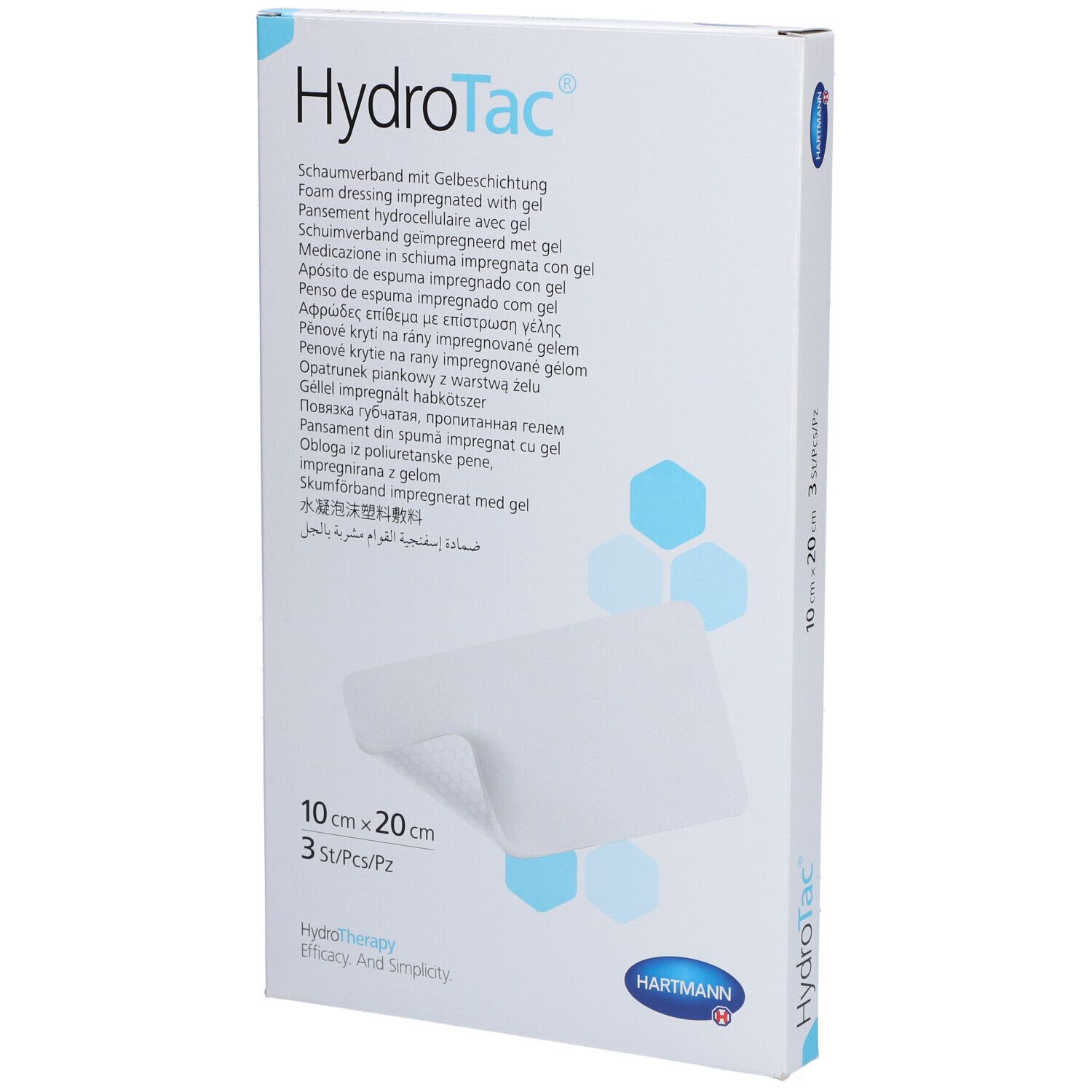 Hartmann Hydrotac® Pansement hydroactif 10 x 20 cm stérile