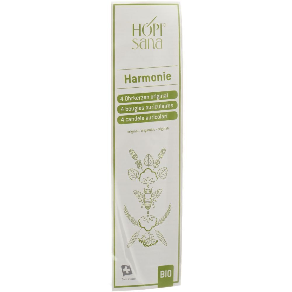 Verpackung mit Produktnamen und Logo. Text in Deutsch, Französisch und Italienisch. Bio-Siegel.