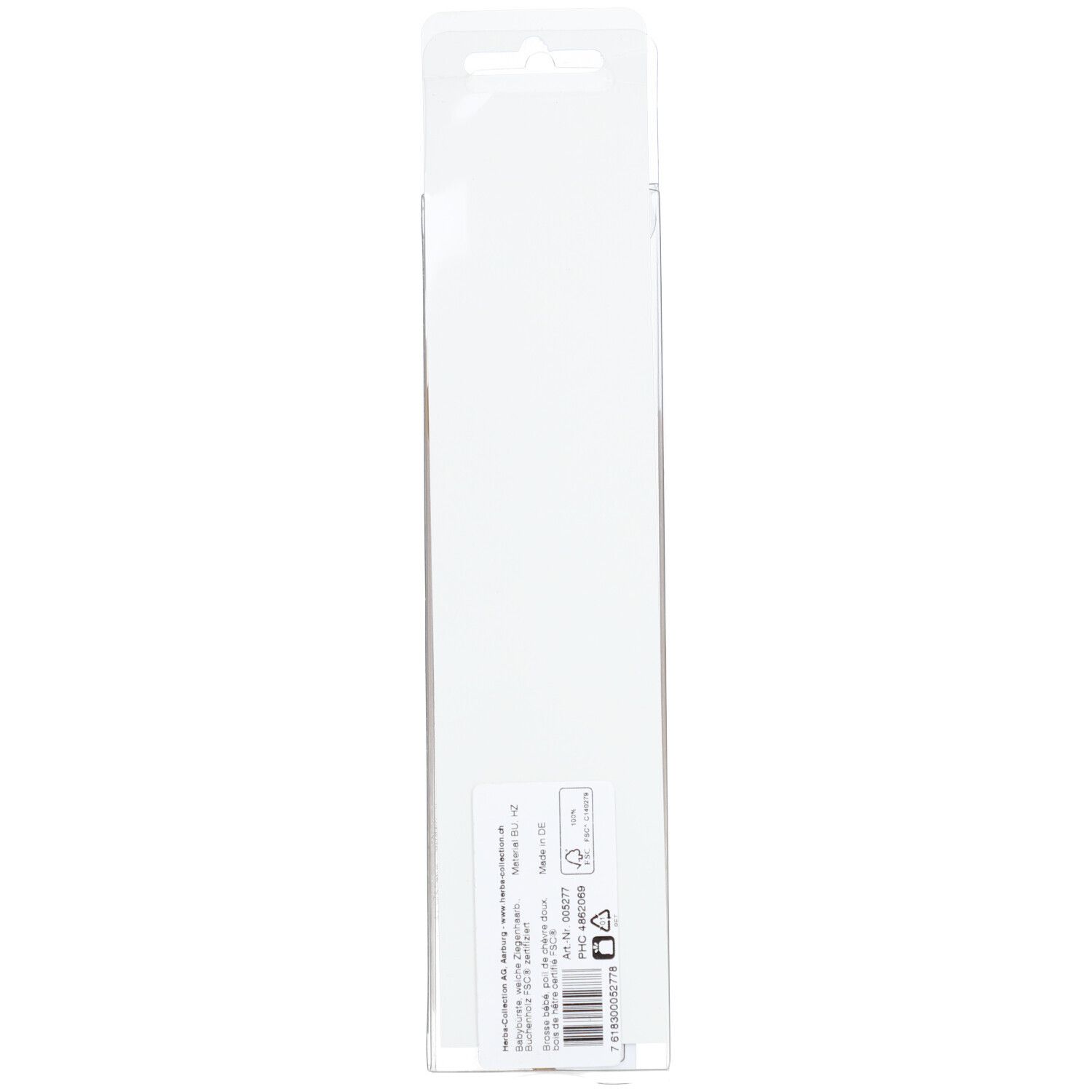 Rückseite der Produktverpackung mit Informationen und Barcode.