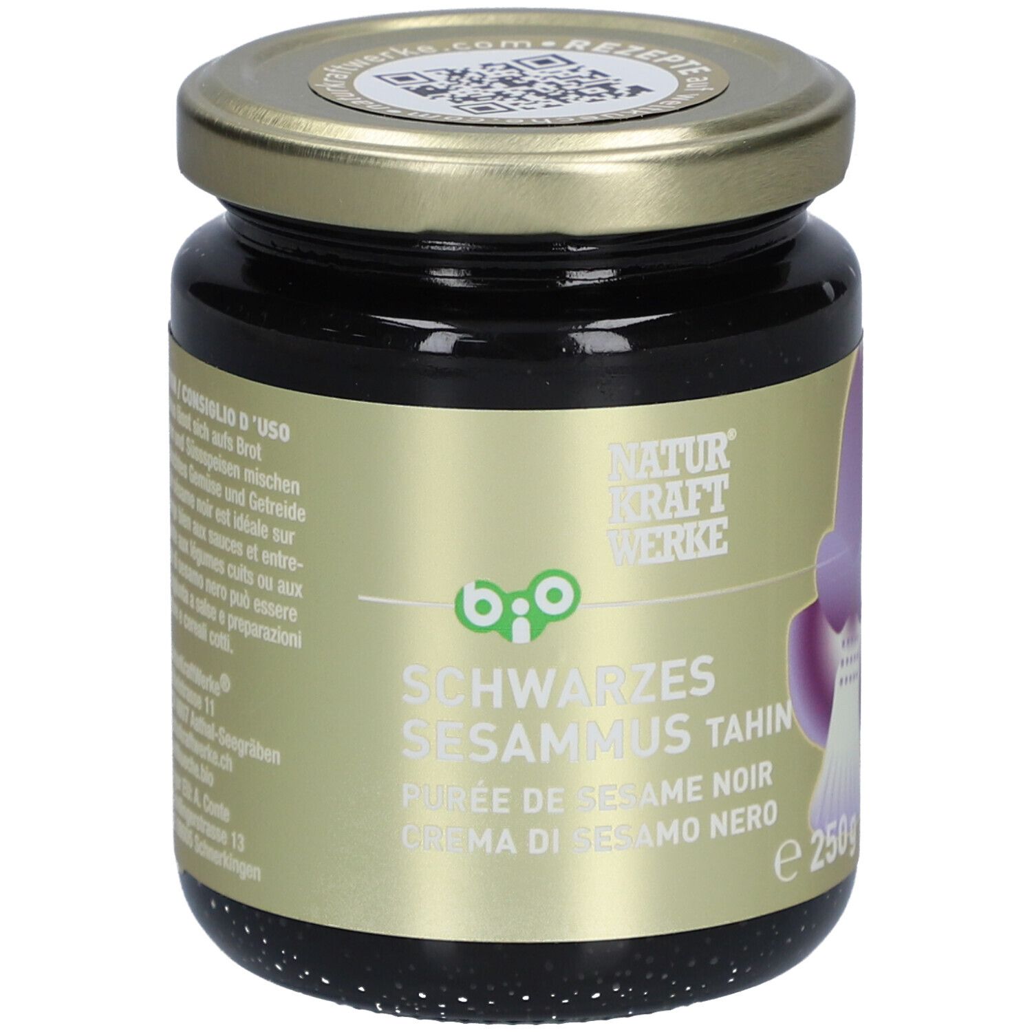Naturkraftwerke Purée de sésame noir bio