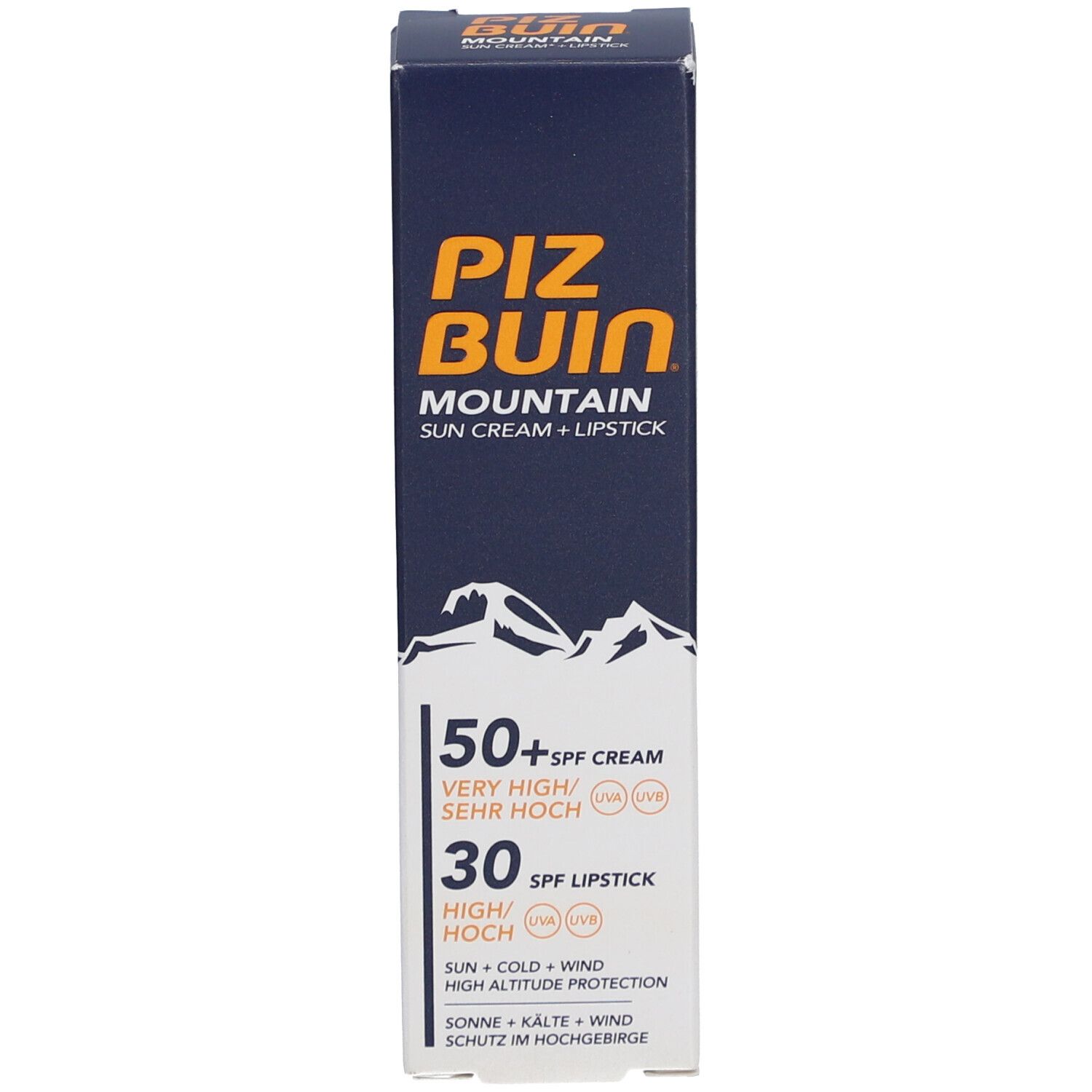 Piz Buin® MOUNTAIN Sonnenschutzcreme + Lippenstift SPF50+