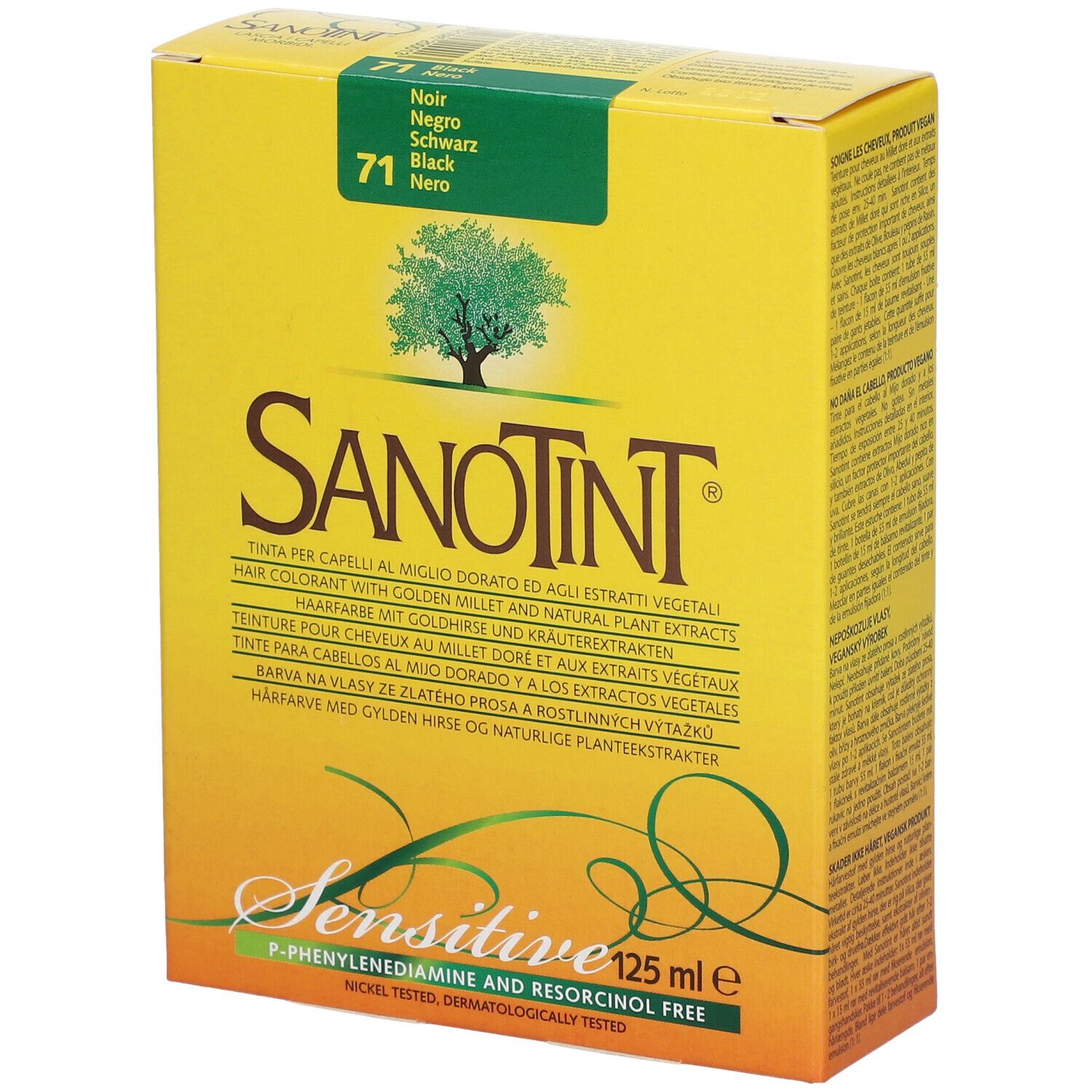 Sanotint® Sensitive Teinture pour les cheveux 71 Noir