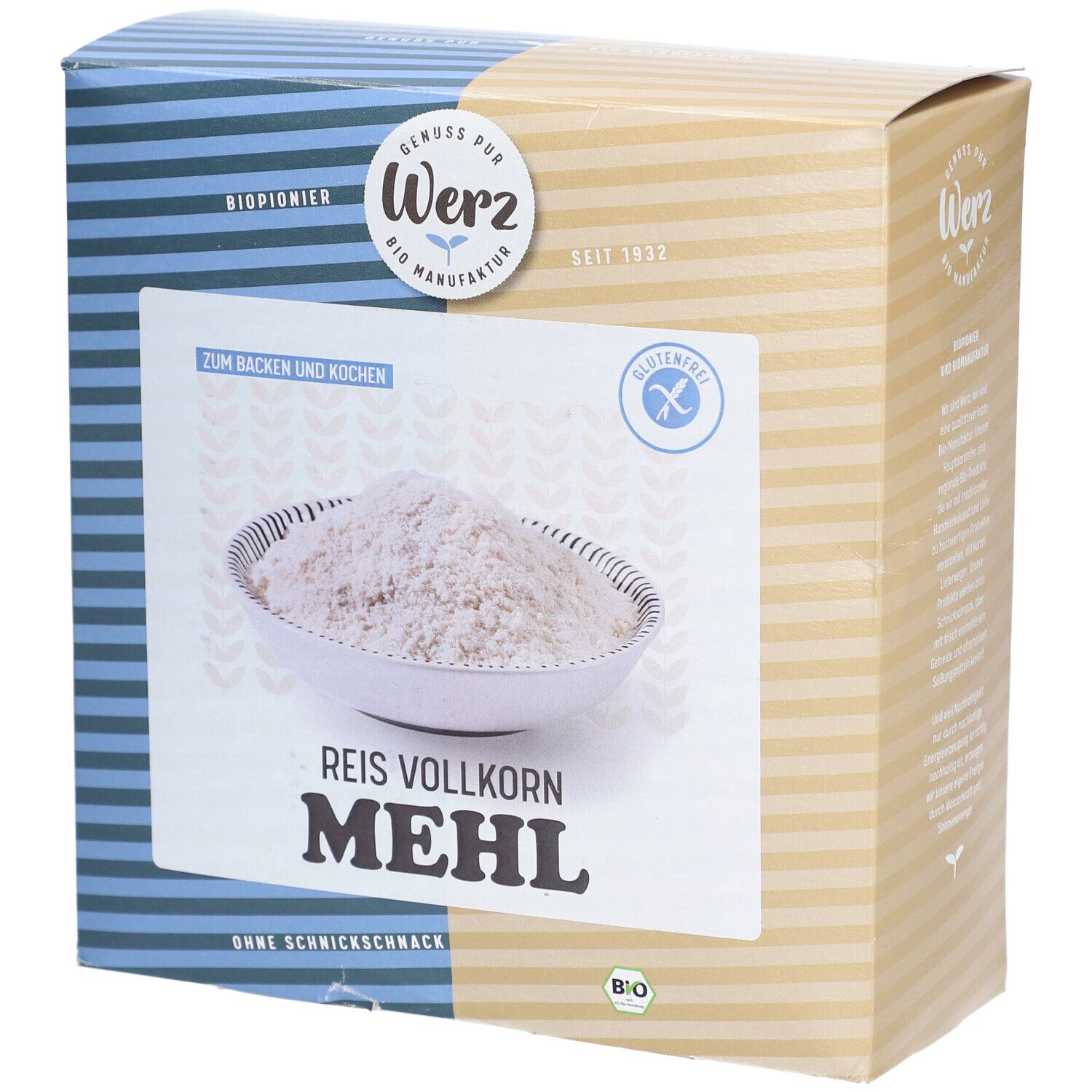 Werz Farine de riz complet bio, sans gluten