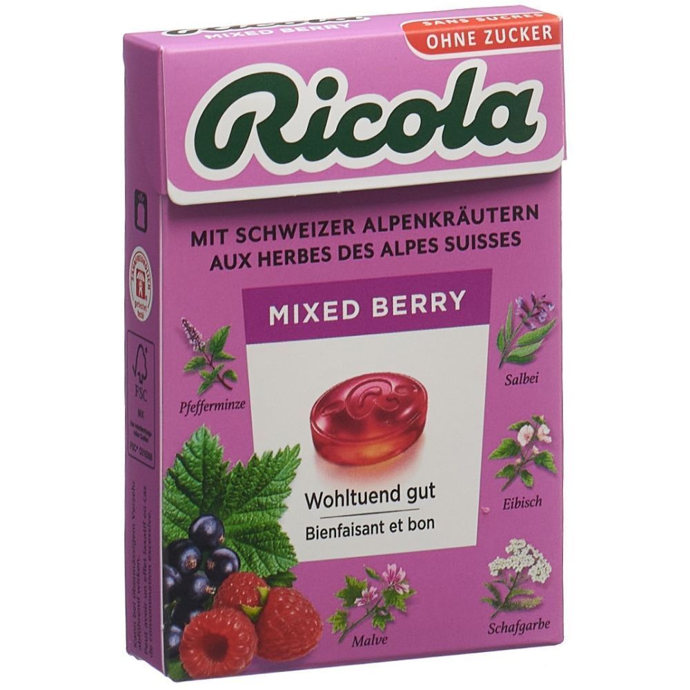 Ricola Bonbons aux herbes mixed Berry