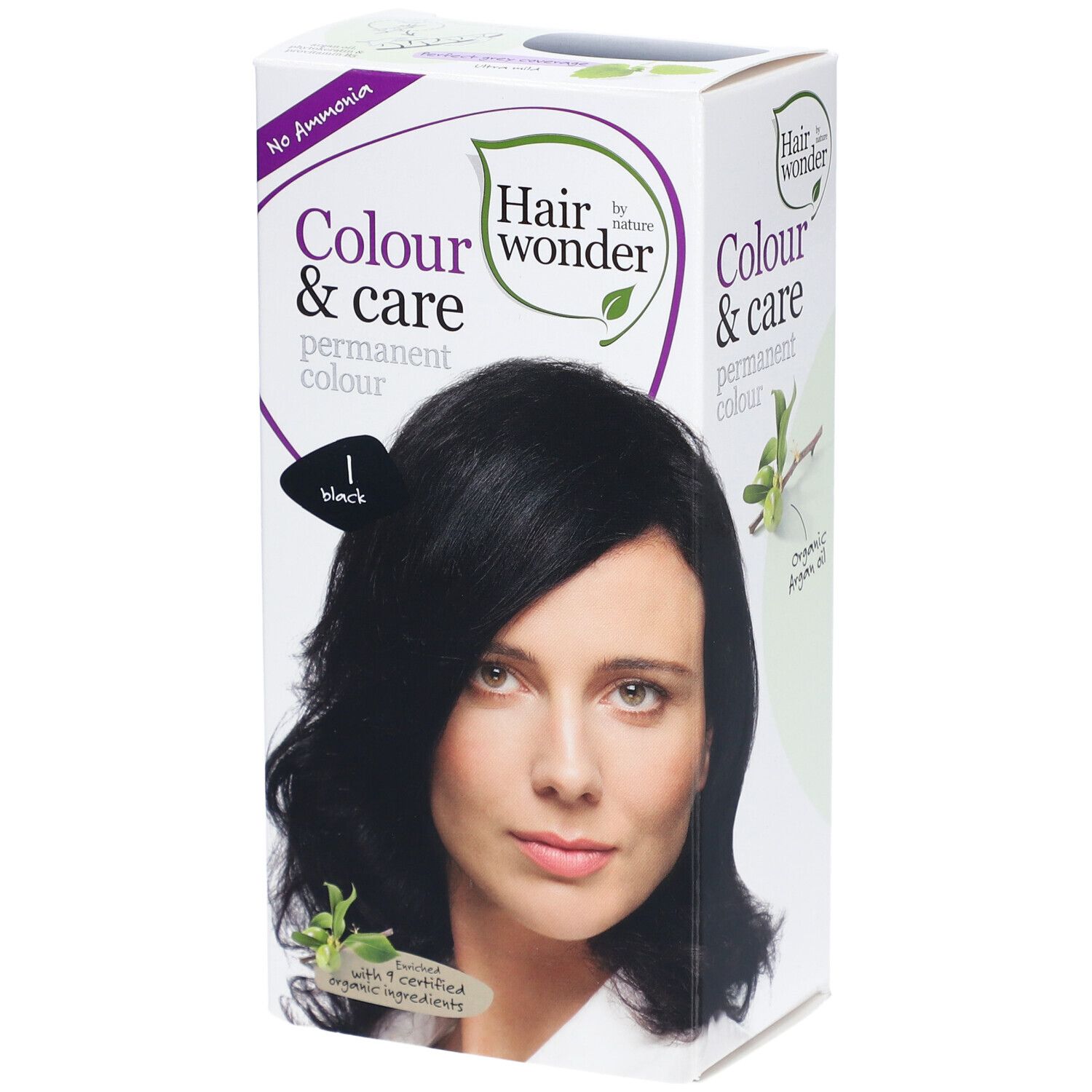 Henna Hairwonder Colour & Care 1 noir