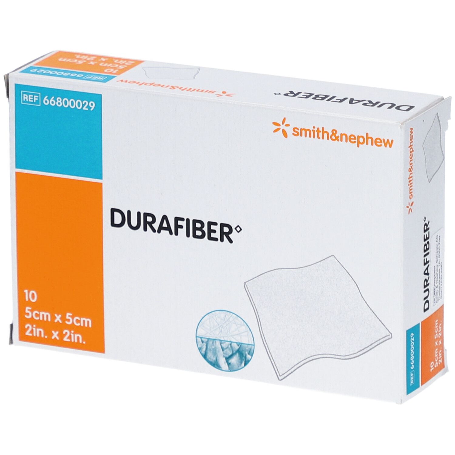 Durafiber Wundauflage 5x5cm steril 10 Stk St Verband