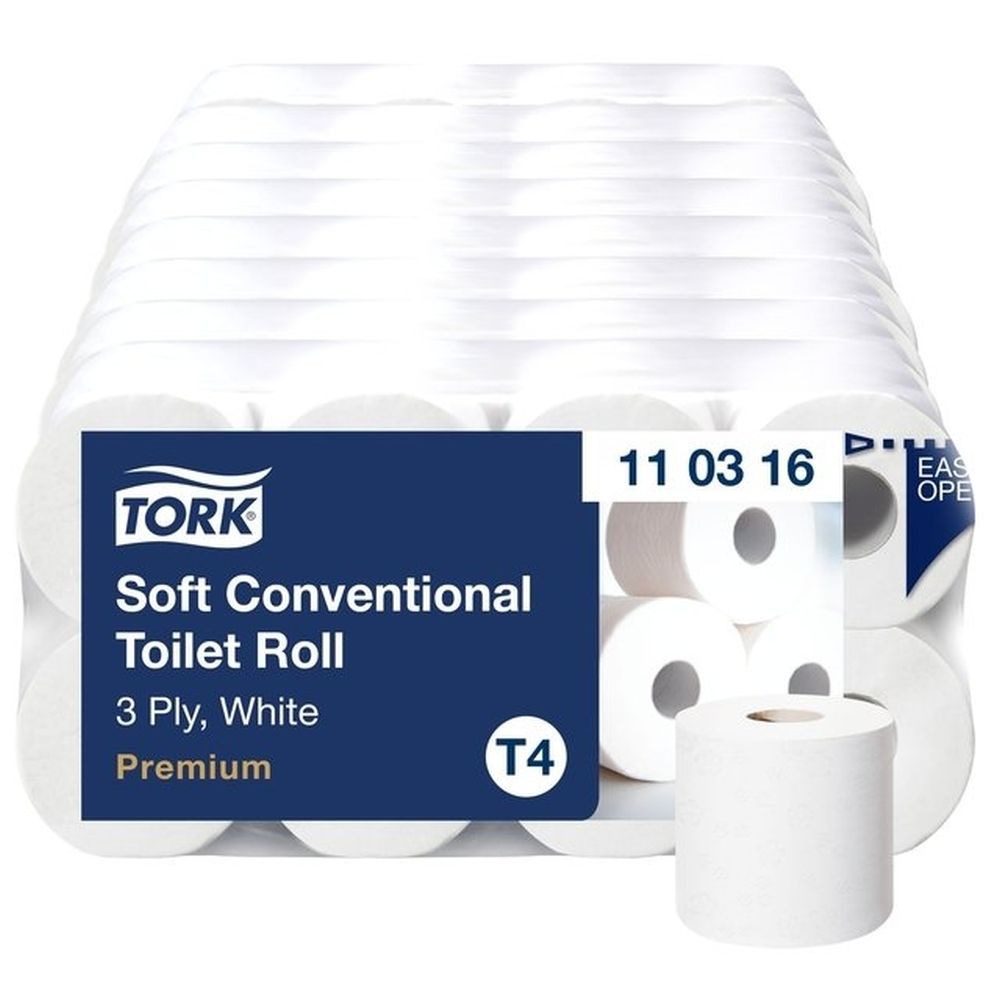 Tork Toilettenpapier, 11 Rollen, 3 Lagen, Premium.