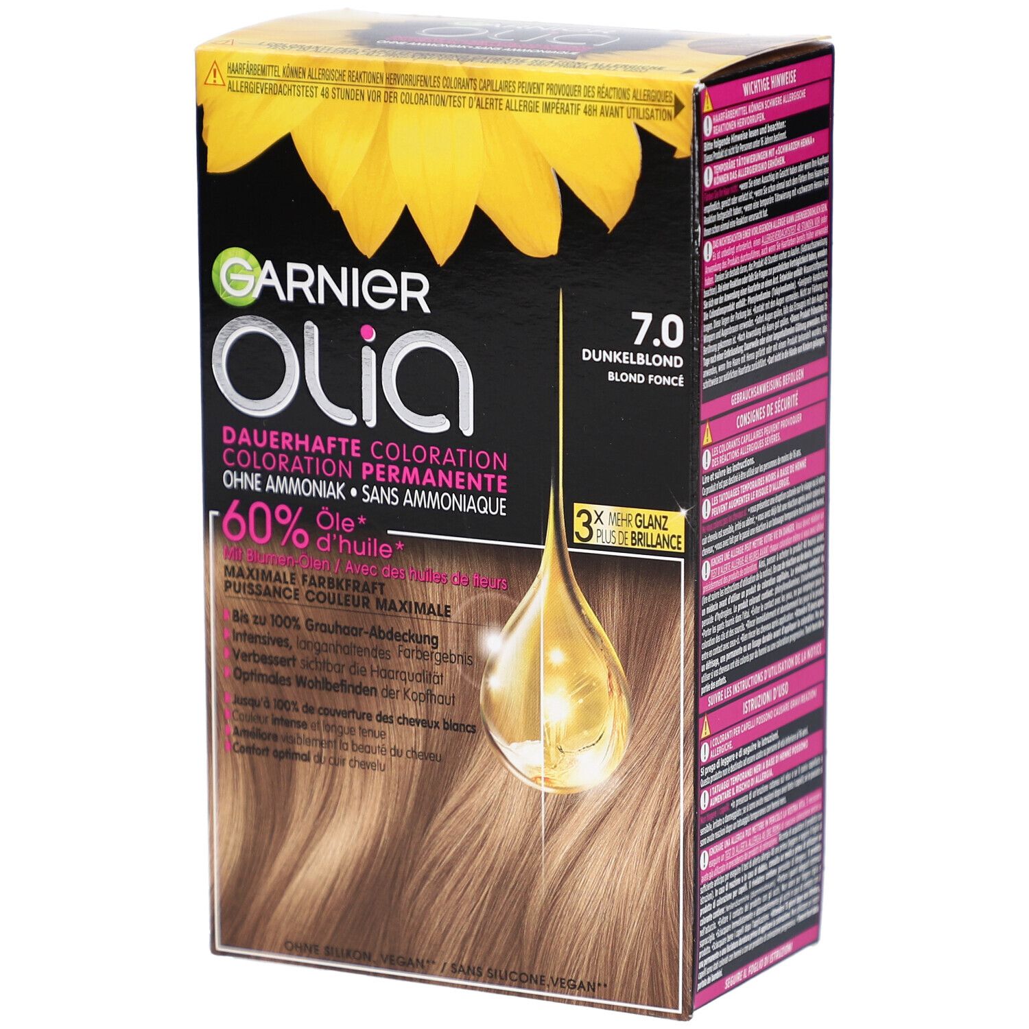 Garnier Olia Permanente Haarfarbe 7.0 Dunkelblond