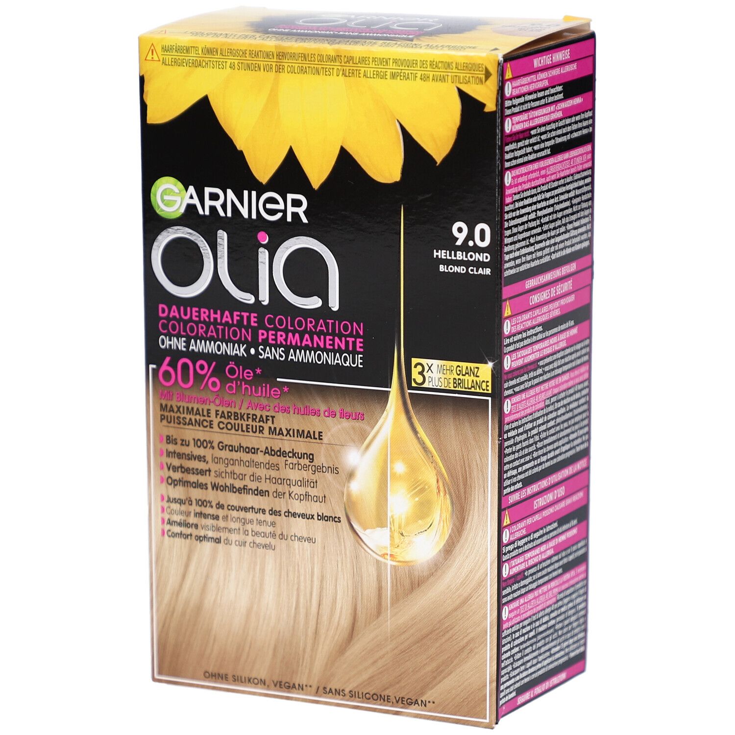 Garnier Olia Permanente Haarfarbe 9.0 Hellblond