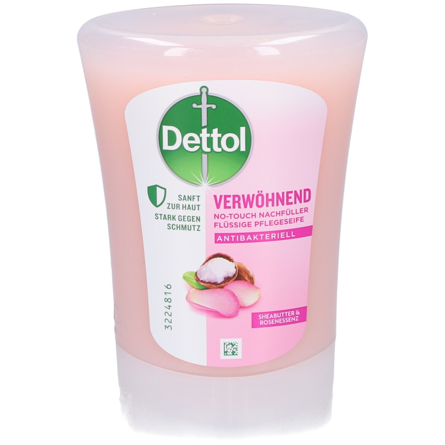 Dettol No-Touch Savon liquide pour les mains Beurre de karité & Extraits de Rose