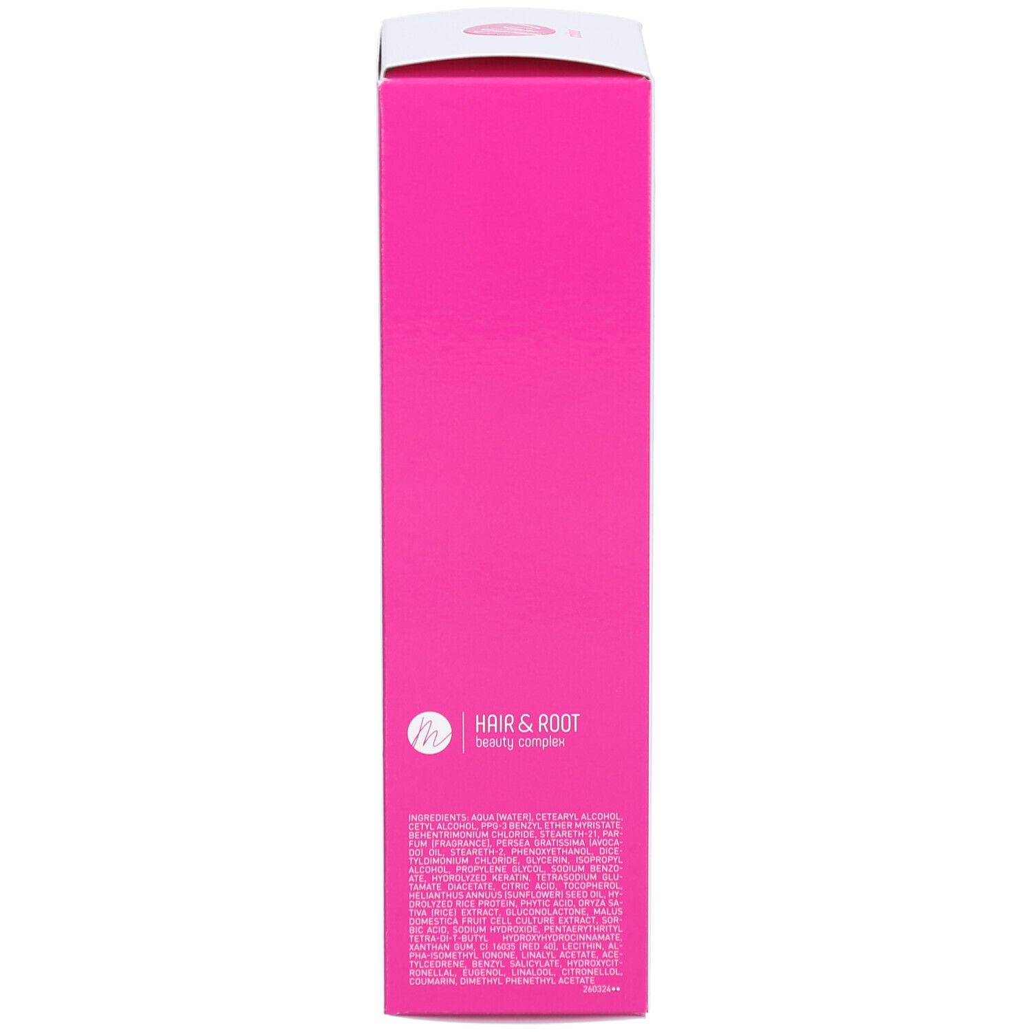 Karton und Tube. Marlies Möller. Colour Brilliance Conditioner. Rosa Logo.