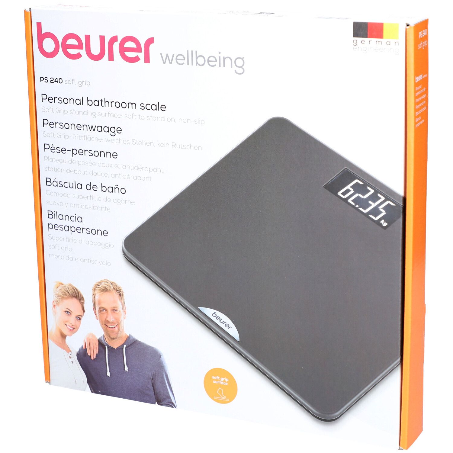 Beurer PERSONENWAAGE        180KG/50G (PS 240 SOFT GRIP)