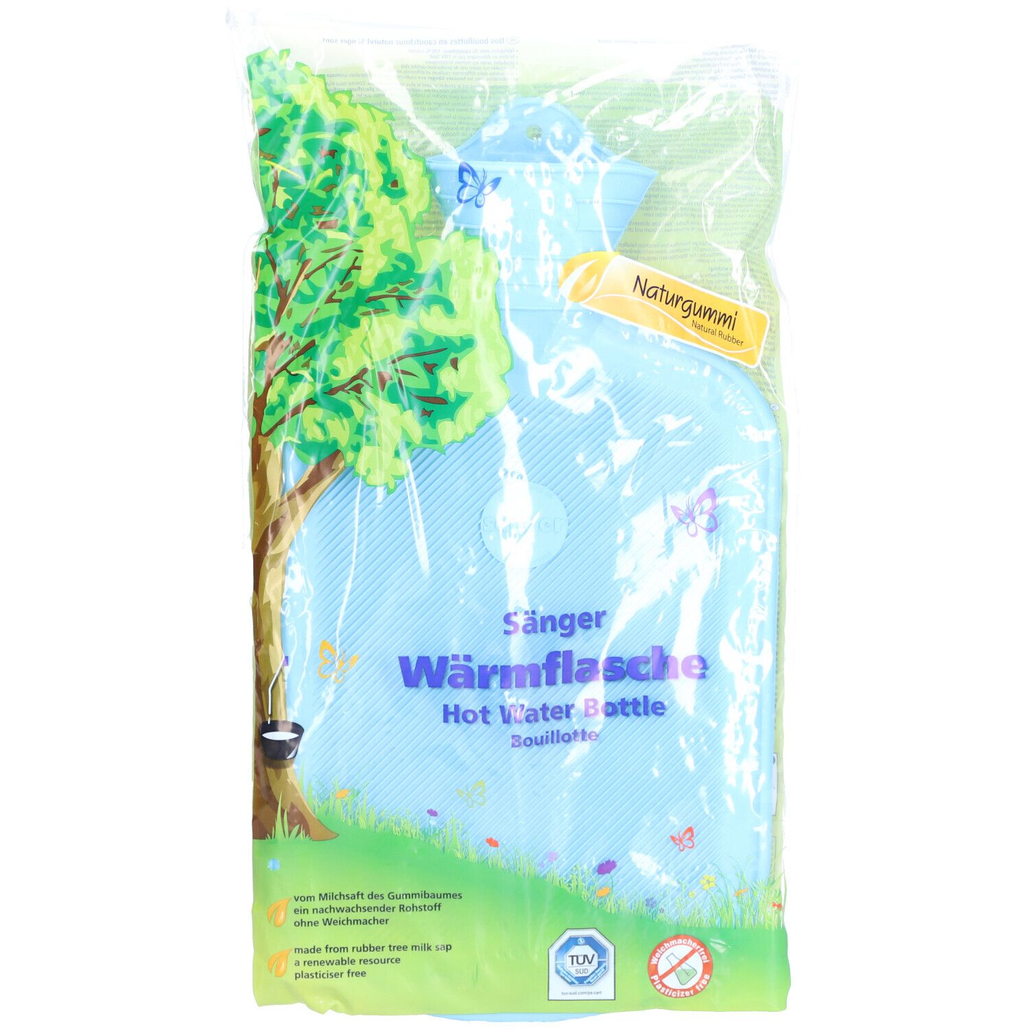 Sänger Bouillotte 2L Lamelle 1 côté bleu clair