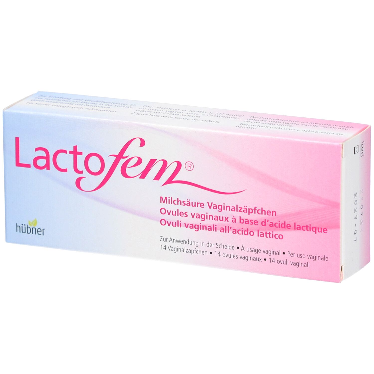 Lactofem Acide lactique suppositoires vaginaux