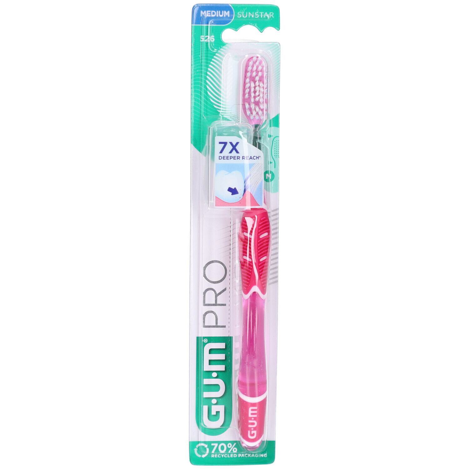 GUM Pro Regular Medium 1 St Zahnbürste