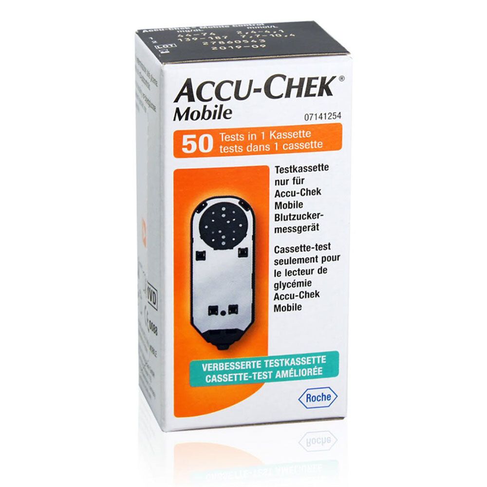 Accu-Chek® Mobile - Cassette-test pour lecteur de glycémie