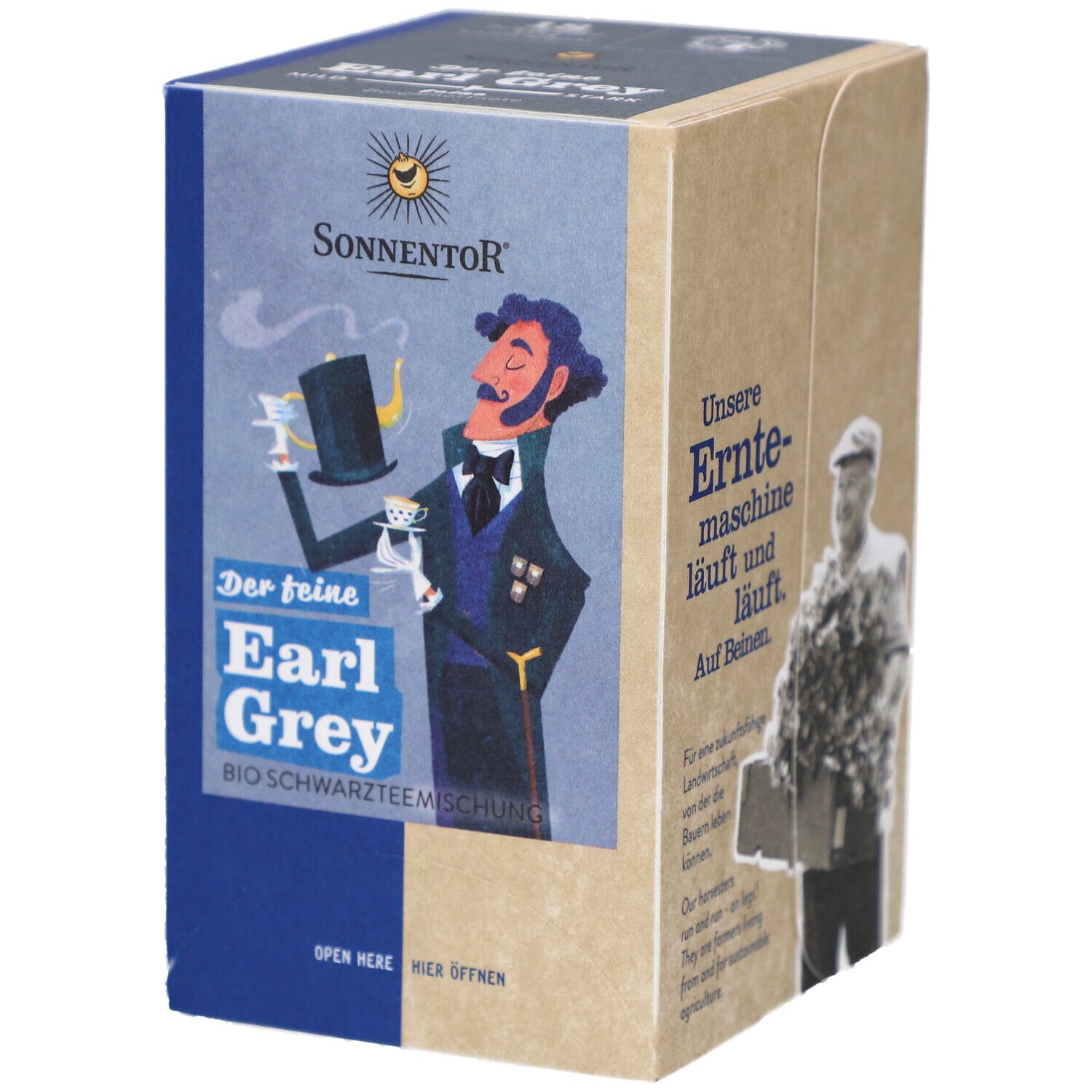 Sonnentor Schwarzer Tee Bio Earl Grey - Aromatisiert mit Bergamotte