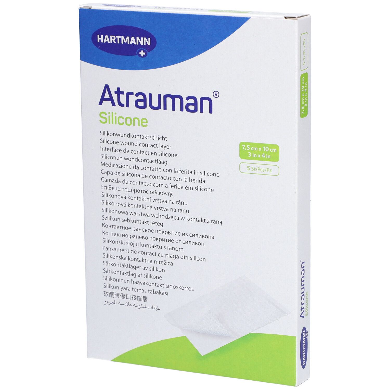 Hartman Atrauman® Couche de contact en silicone stérile 7,5 x 10 cm